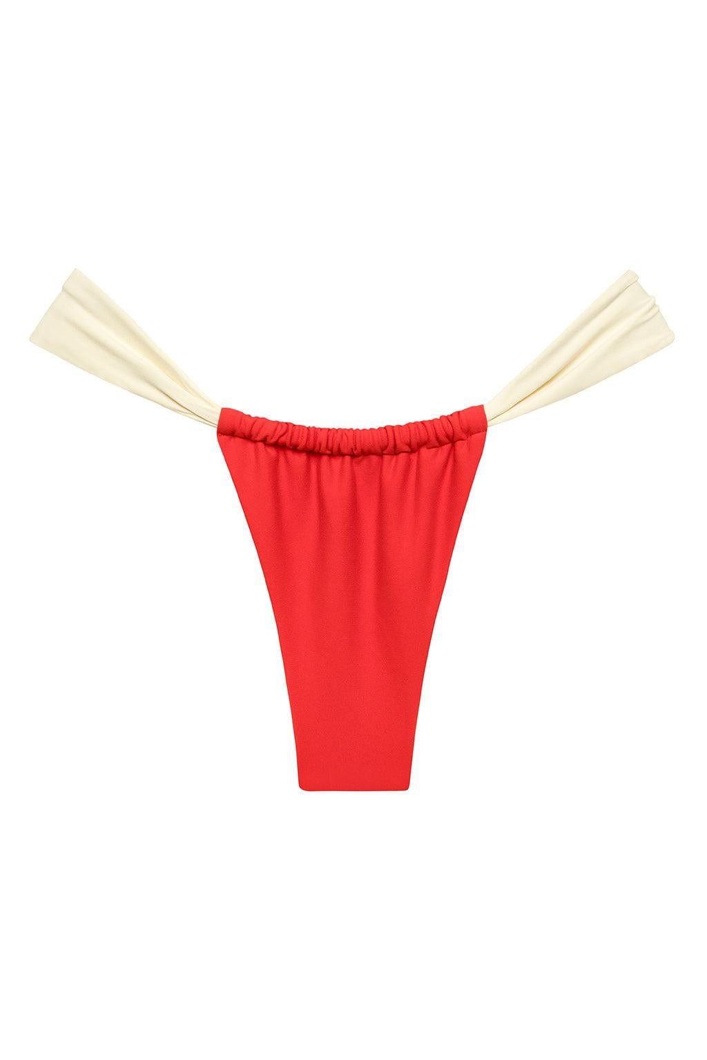 Cherry Cream Binded Sandra Bikini Bottom