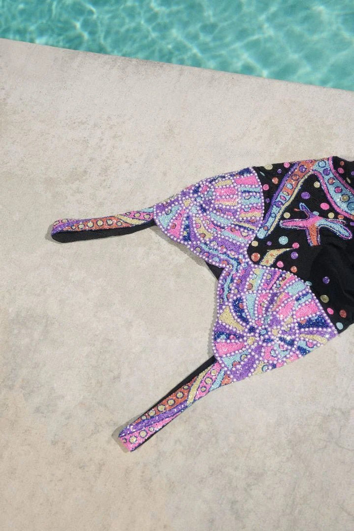 Selene Sea Shell Swimsuit In Black Shell Bust