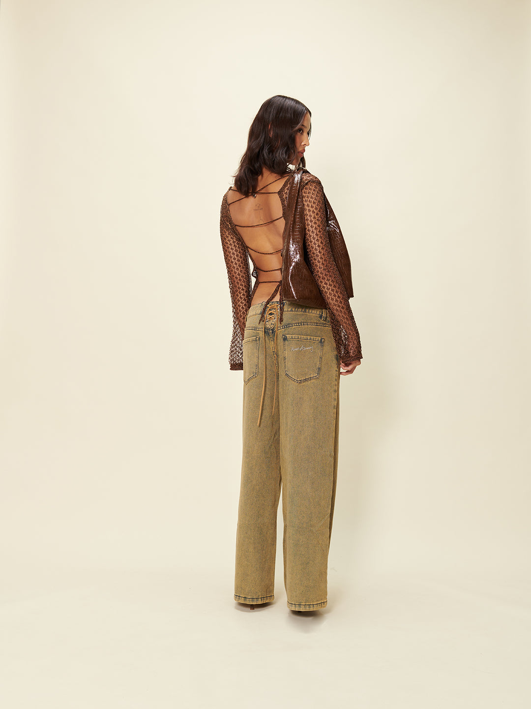 Sandblast Wide Leg Denim