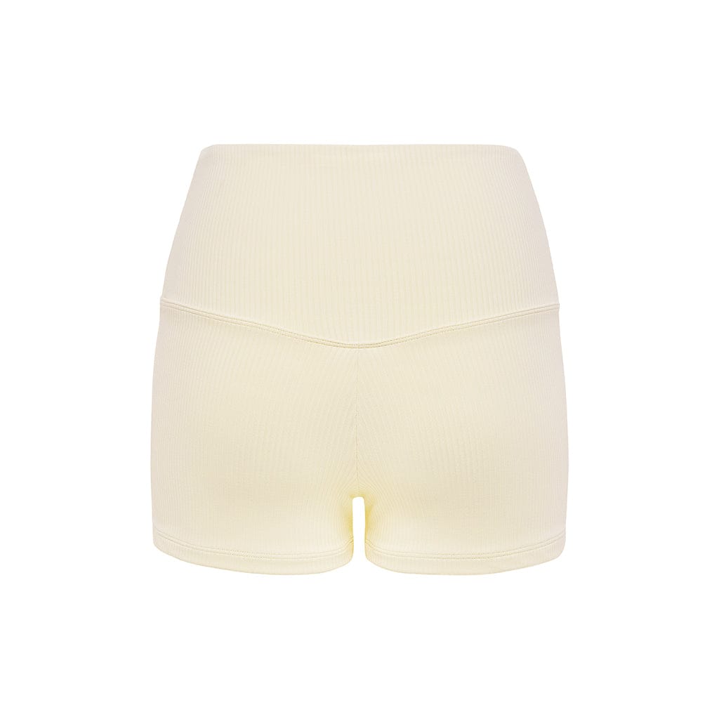 Cream Rib Micro Bike Short