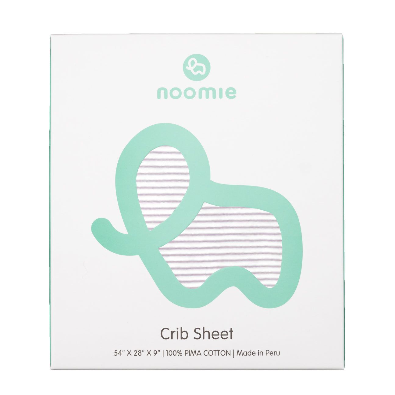 Crib Sheet Stripes Lilac