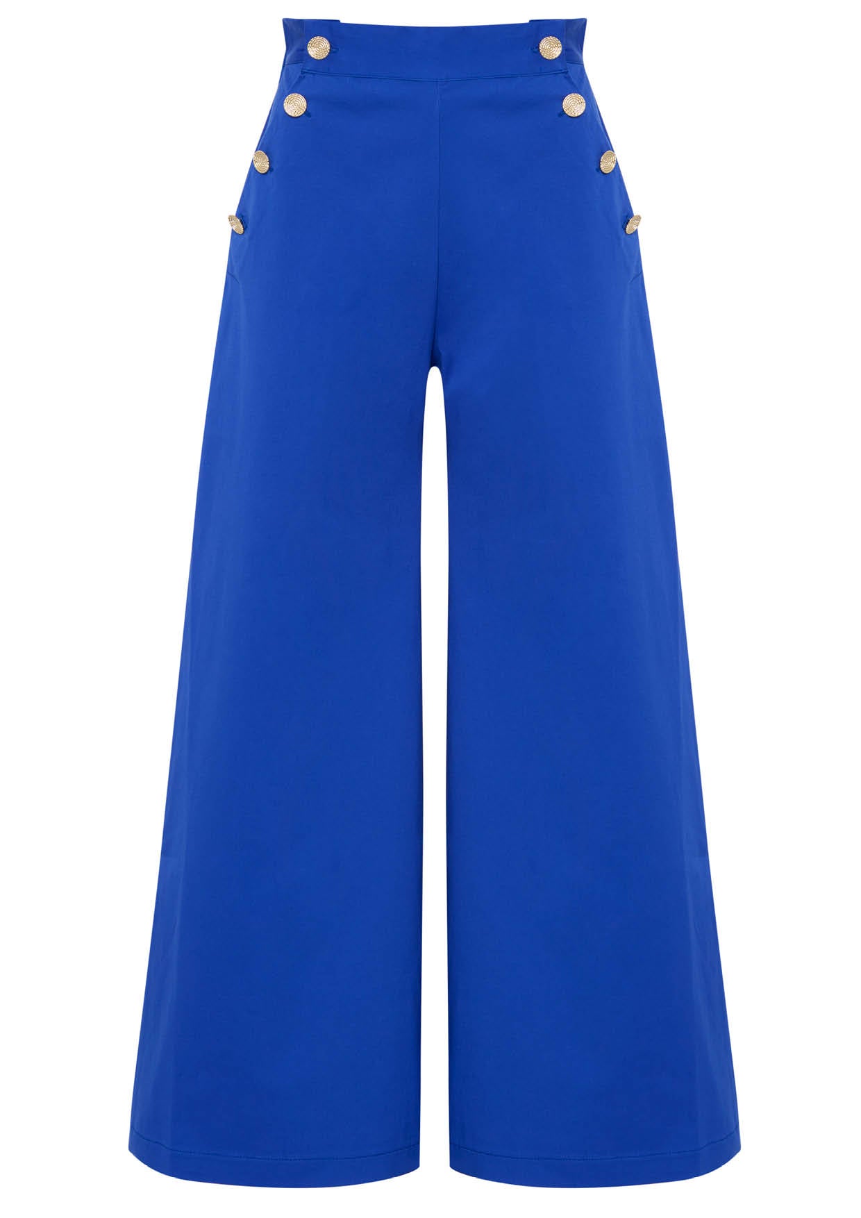 Image of product named venus blue nautical trousers by Paolita London