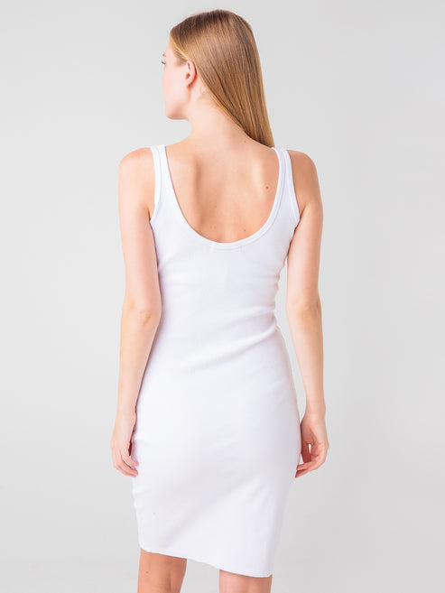 D19 - Blondiedress - Structured Bra Friendly Rib Dress