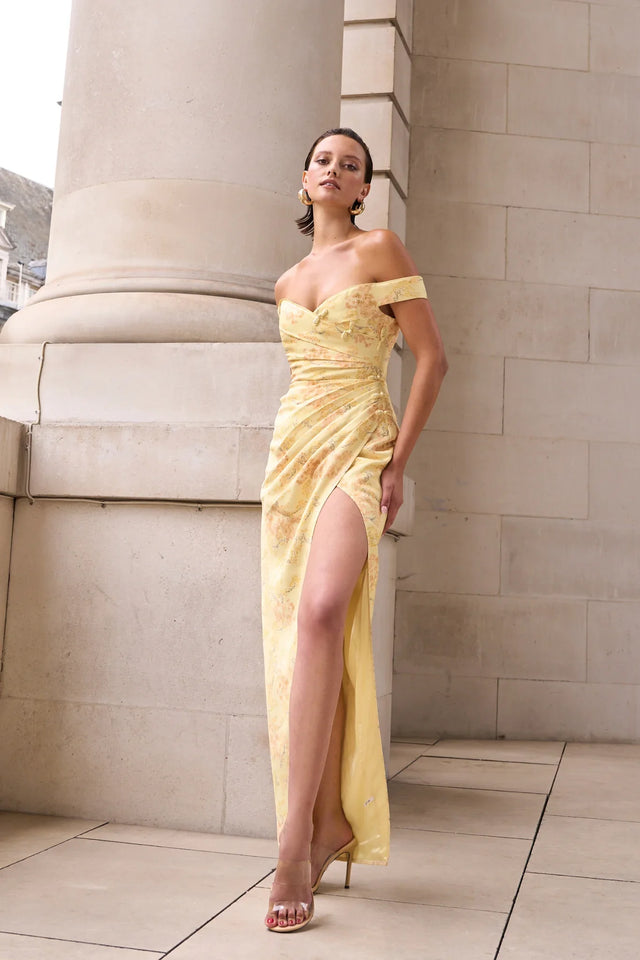 Mikaela Dress - Yellow  Multi