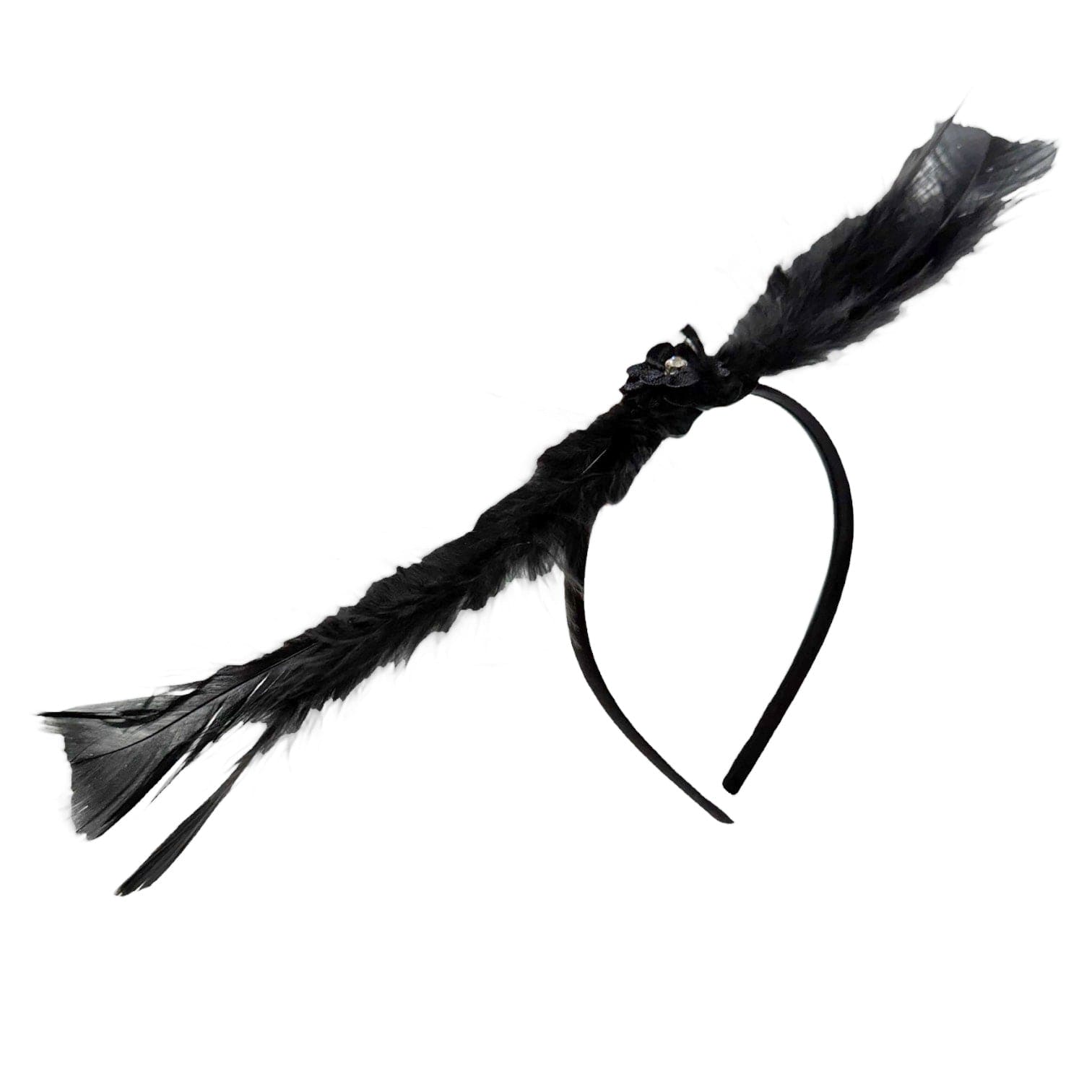 Coco-Feather Black Headband - Petite Maison Kids
