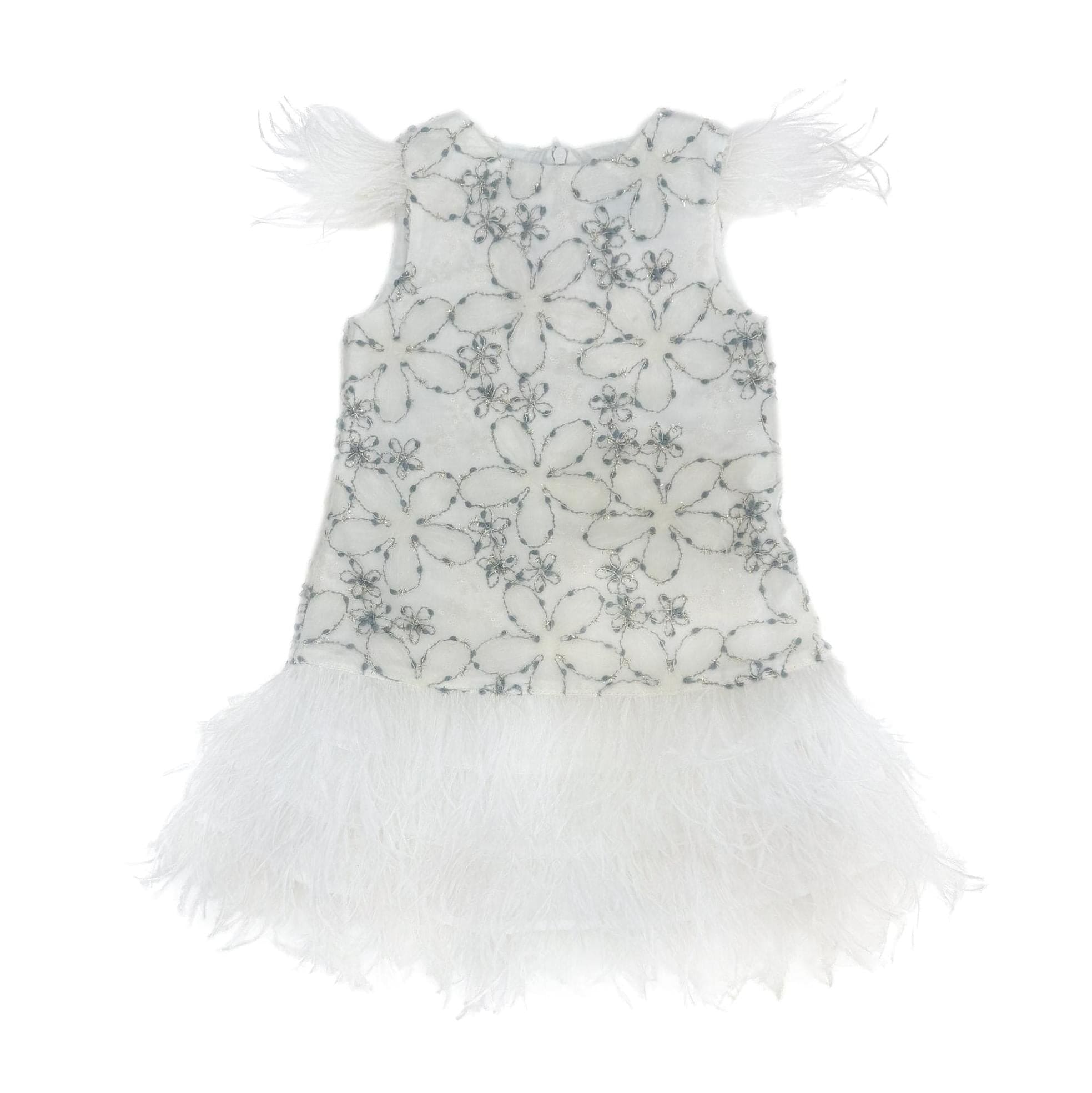 Olivia Feather Dress - Petite Maison Kids