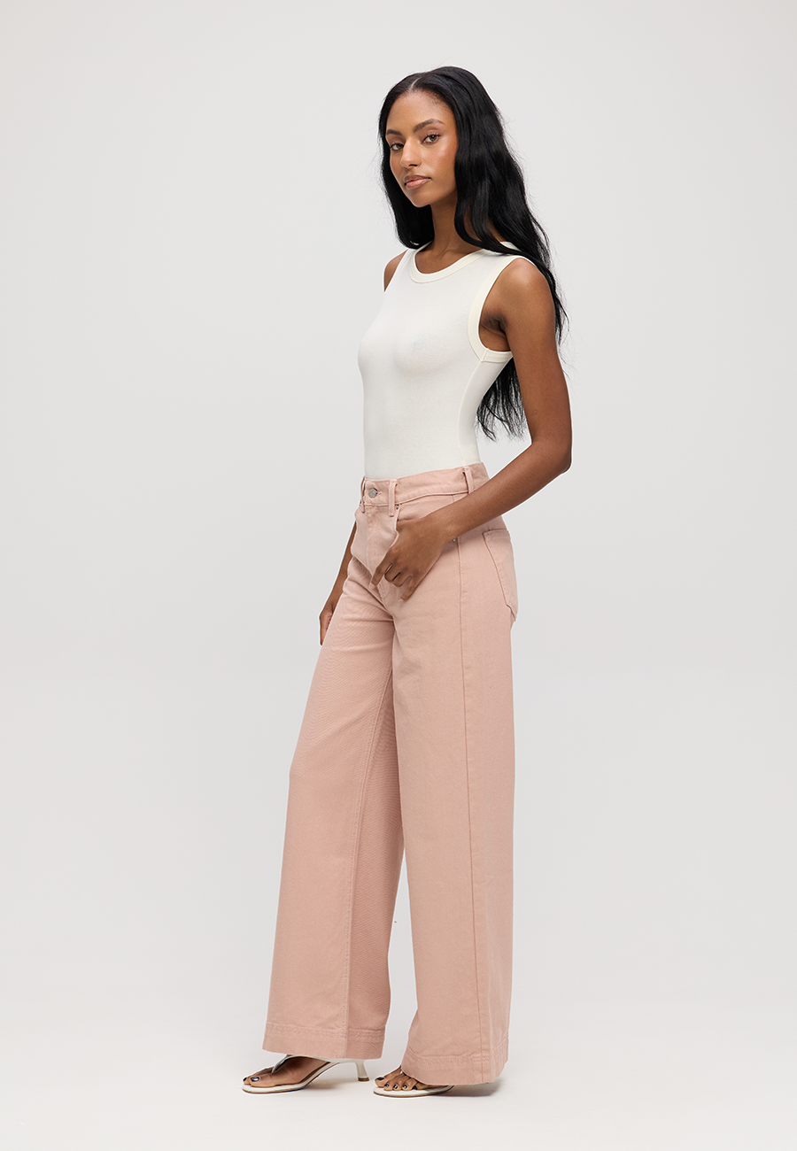 Devon Wide Leg Crop - Antler