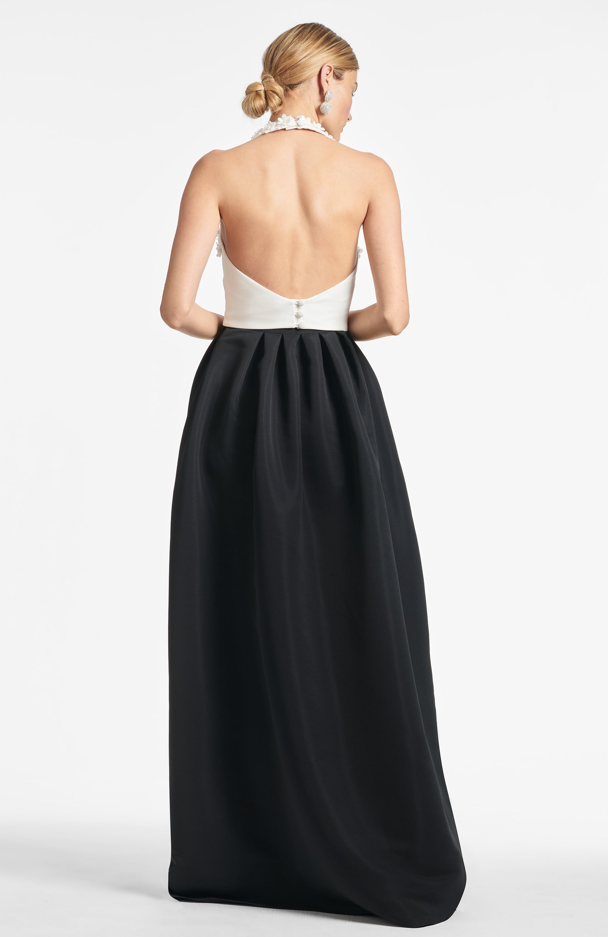 Dominique Gown - Ivory/Black - Final Sale