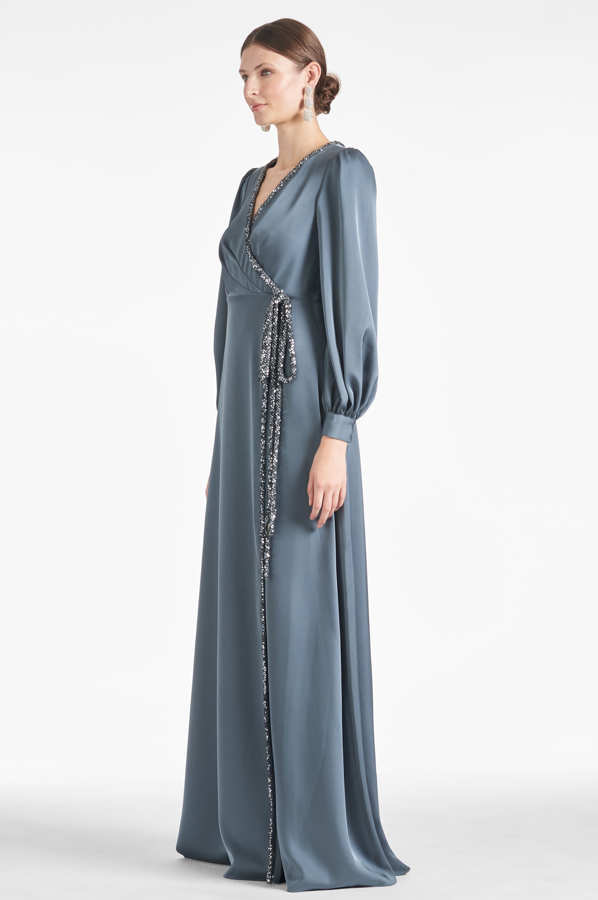 Dorthea Gown - Gunmetal - Final Sale