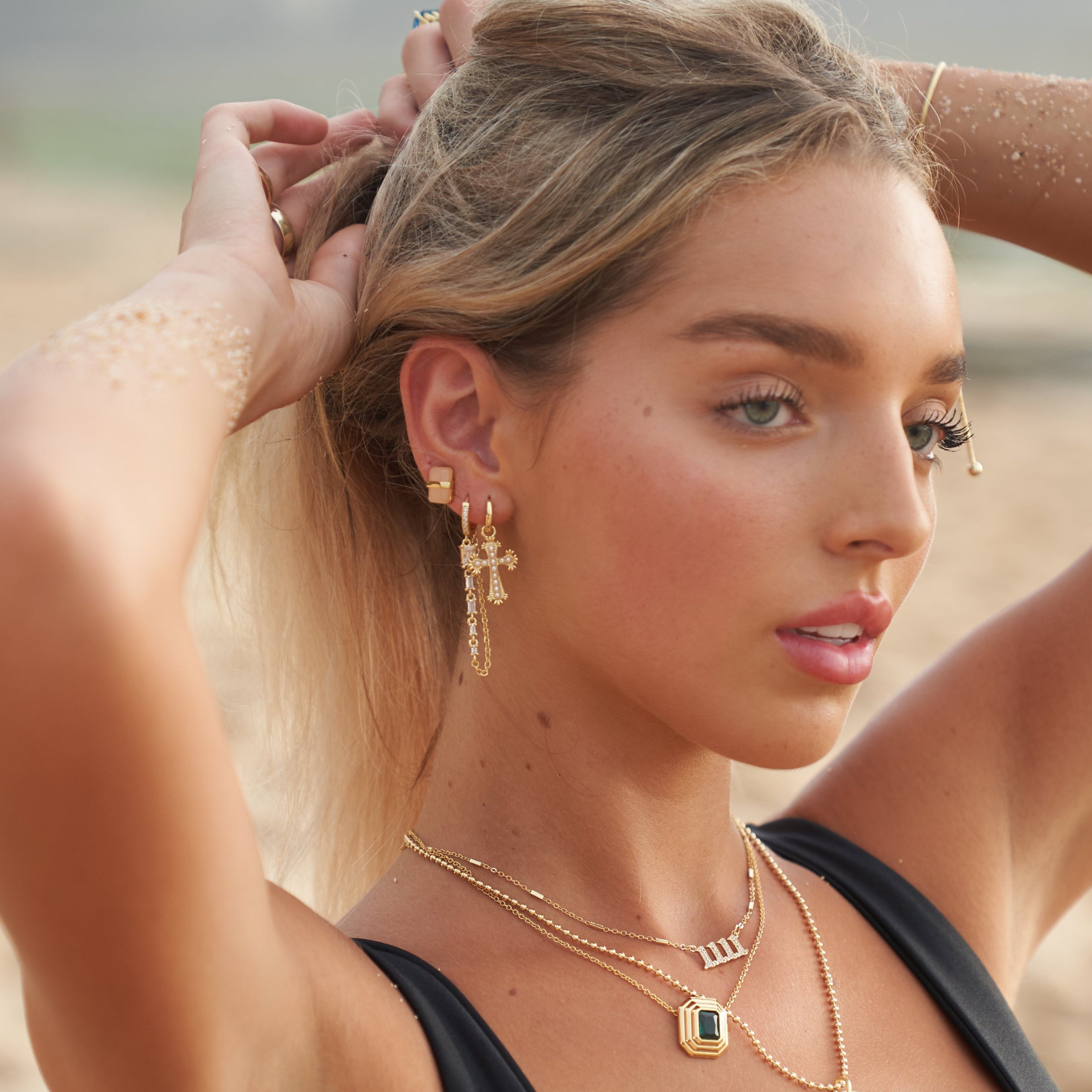 Rock And Rose Earrings