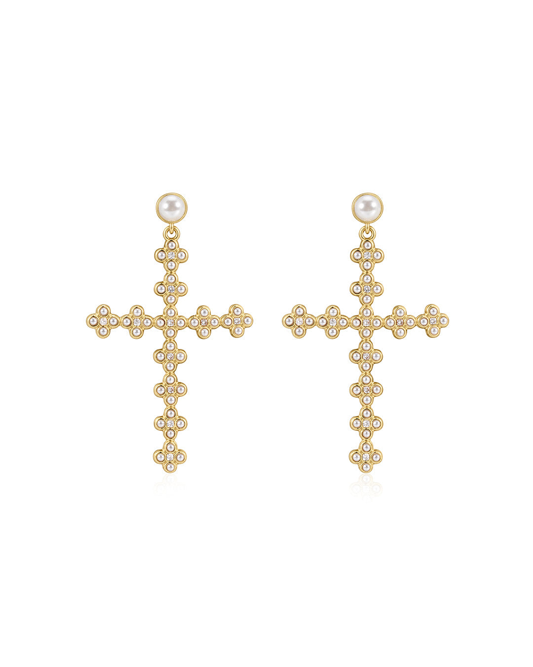 The Daisy Stud Cross Earrings