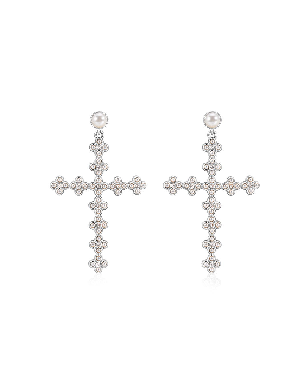 The Daisy Stud Cross Earrings