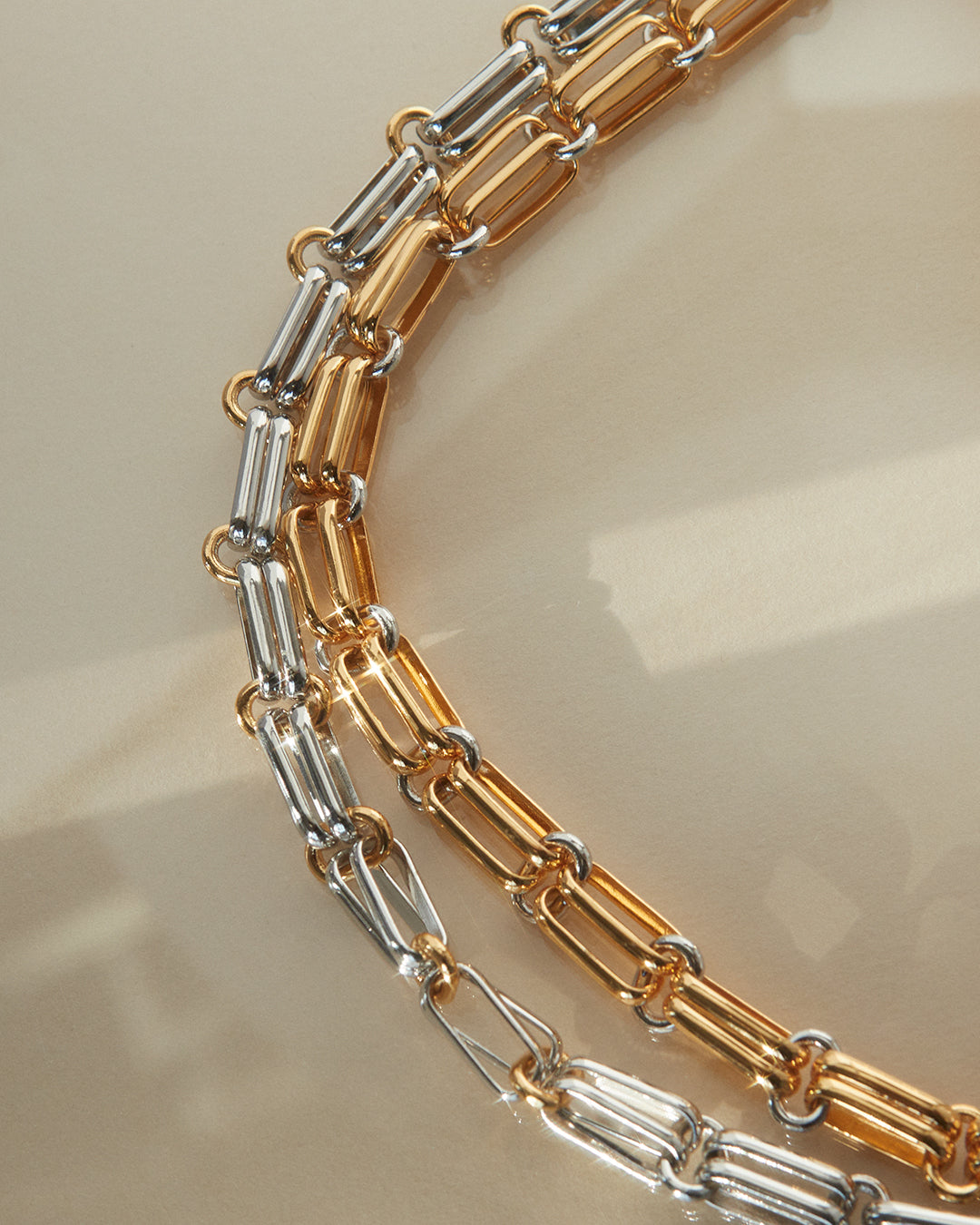 Dalia Two-Tone Chain Necklace