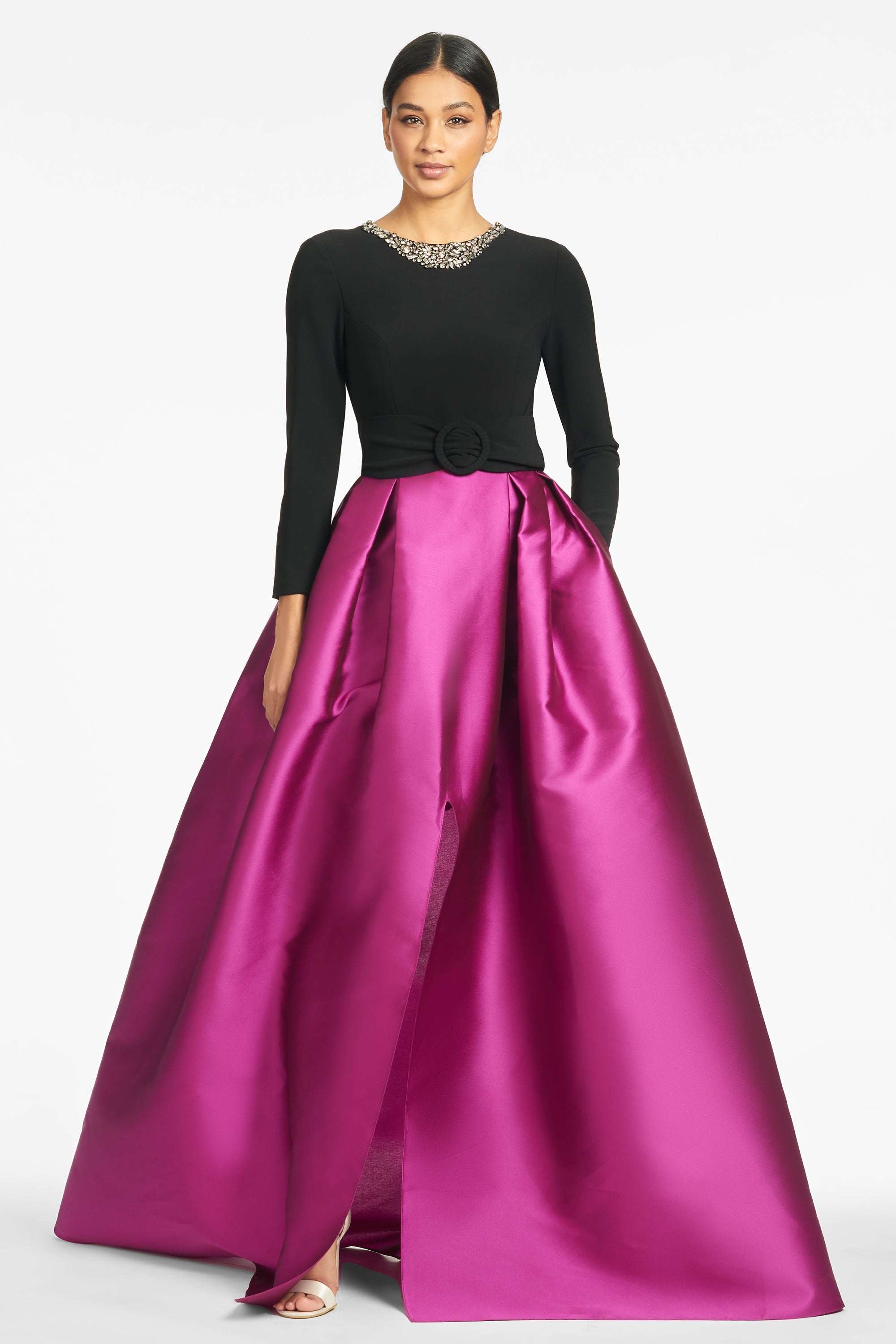 Desdemona Gown - Black/Magenta - Final Sale