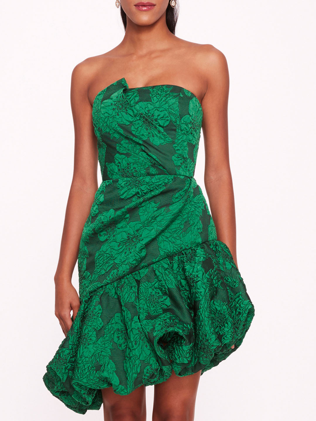 Draped Bodice Bubble Dress | Marchesa