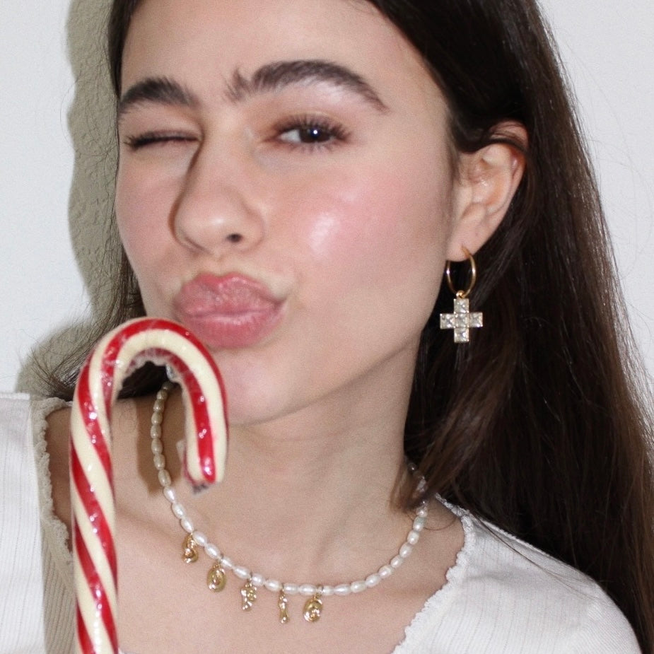 Venezia Crystal Hoops