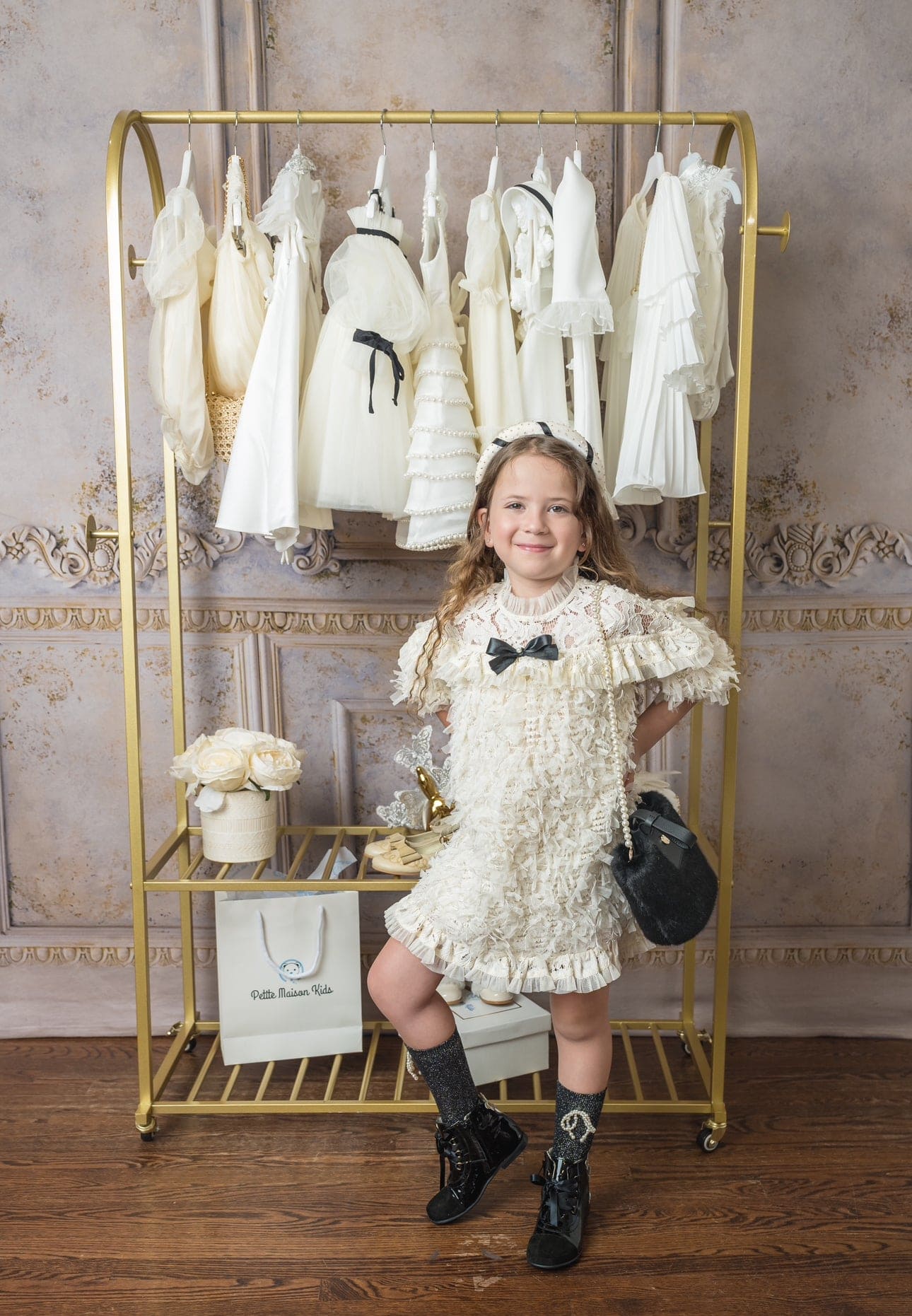 Ivanna Ivory Dress - Petite Maison Kids