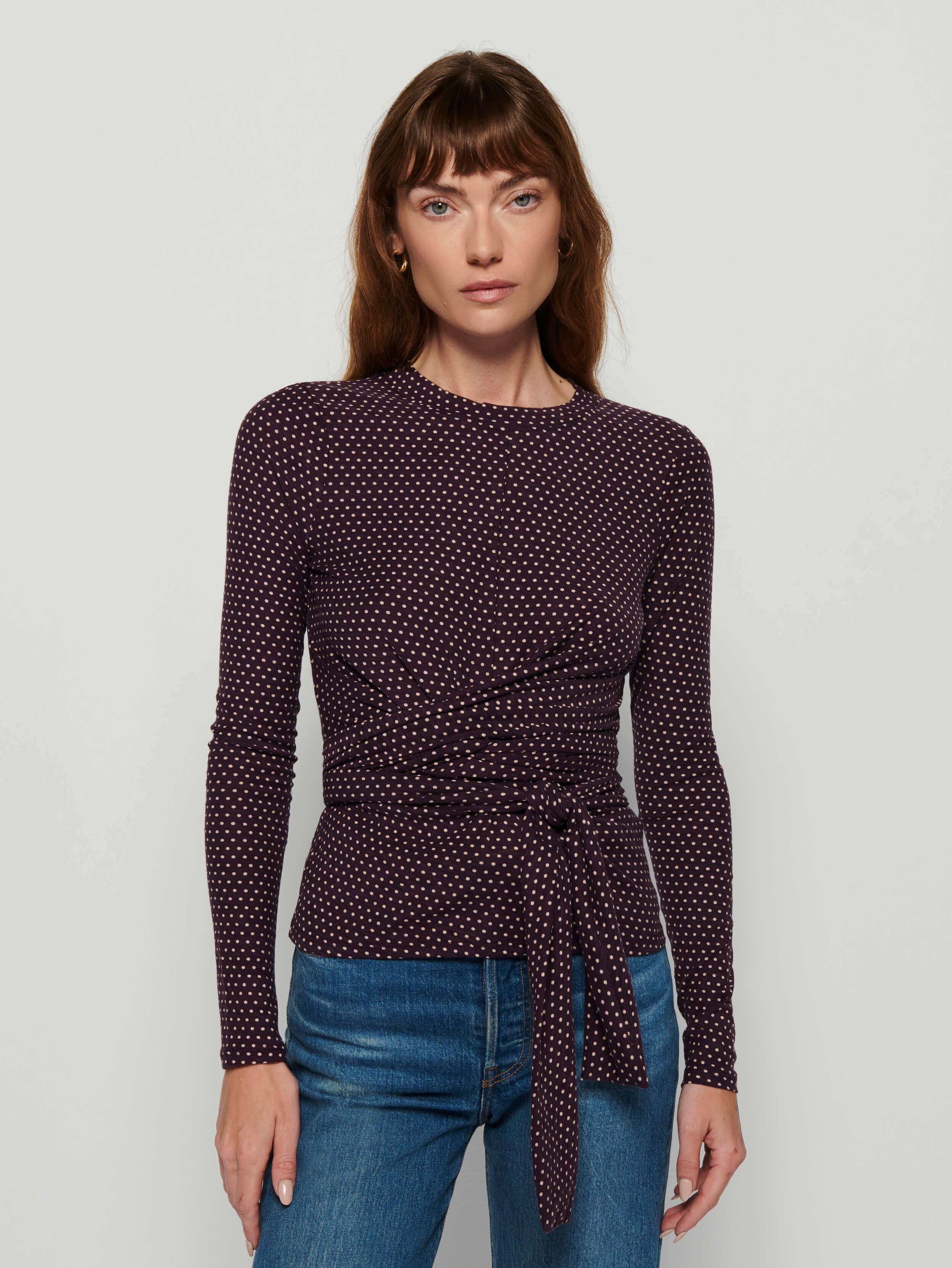 NATION LTD Este Twisted Wrap Top