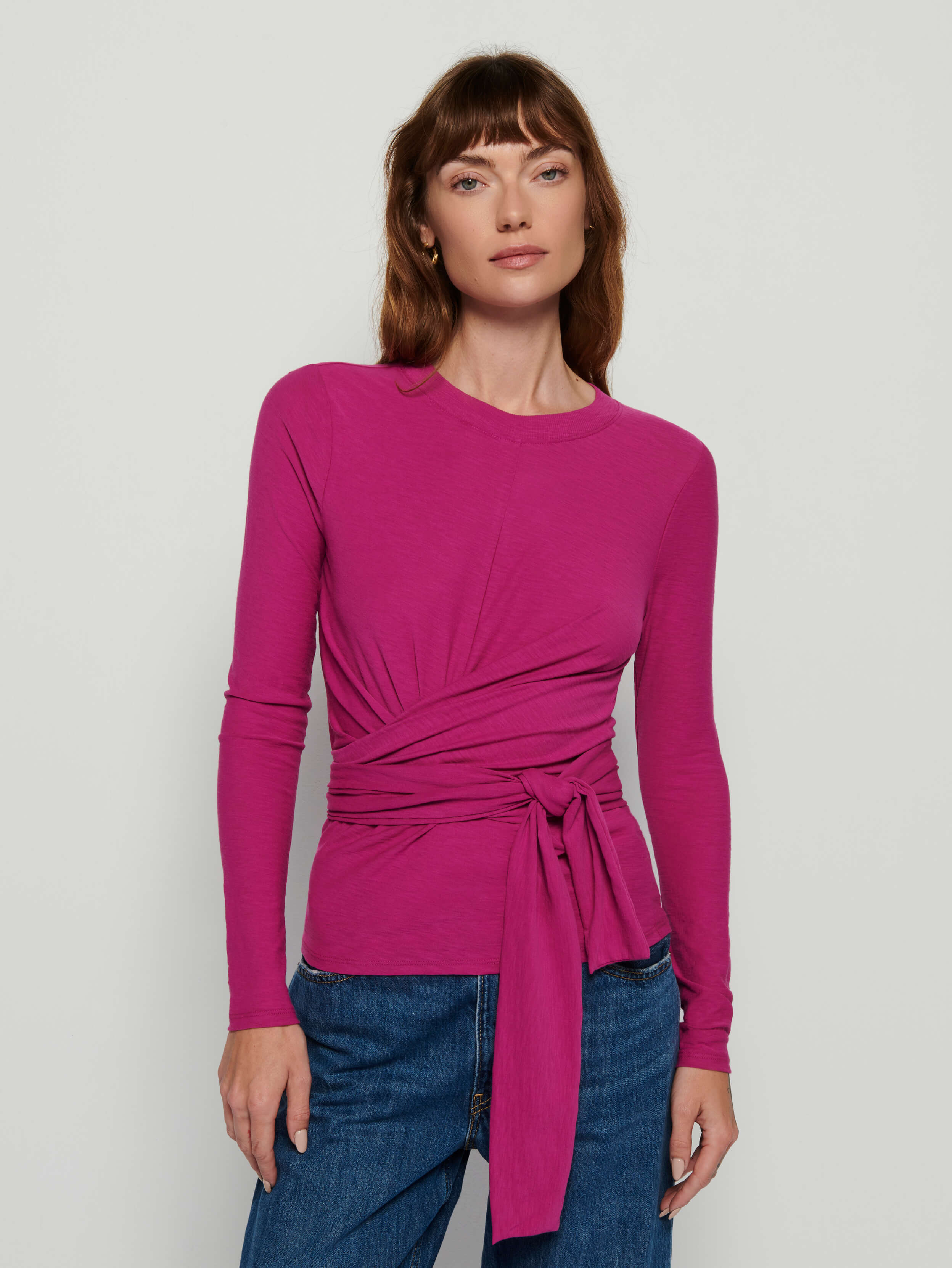 NATION LTD Este Twisted Wrap Top