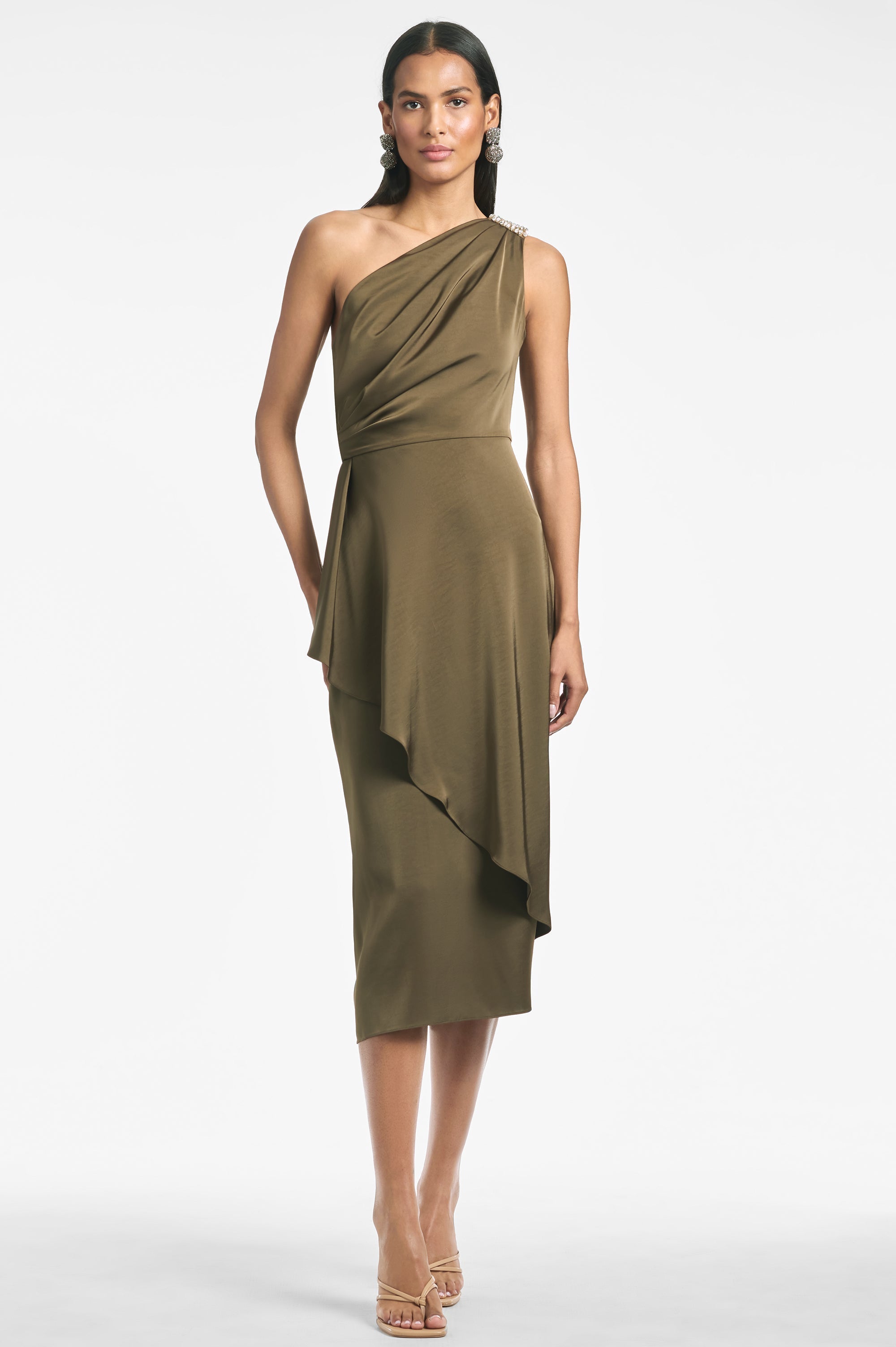 Evangeline Dress - Olive - Final Sale