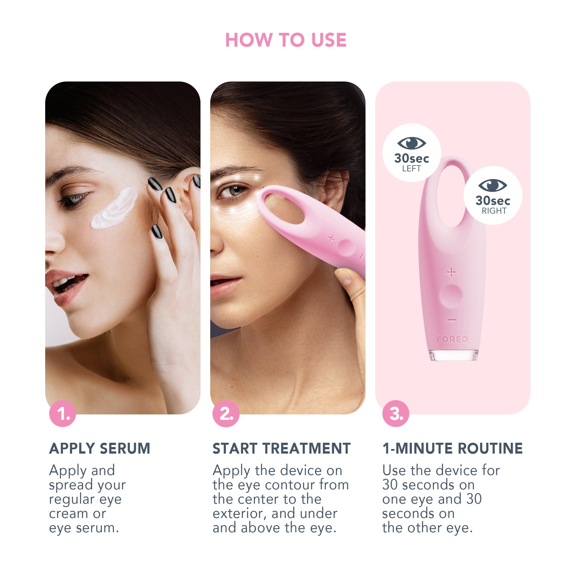 IRIS Eye Massager Petal Pink