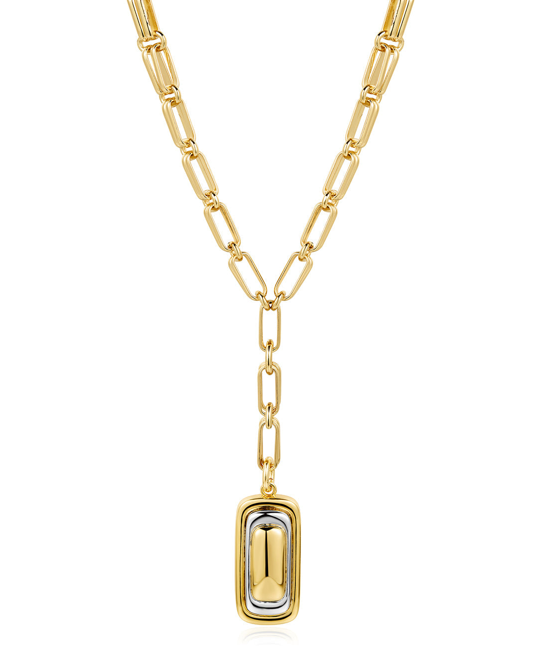 Dalia Two-Tone Pendant Necklace