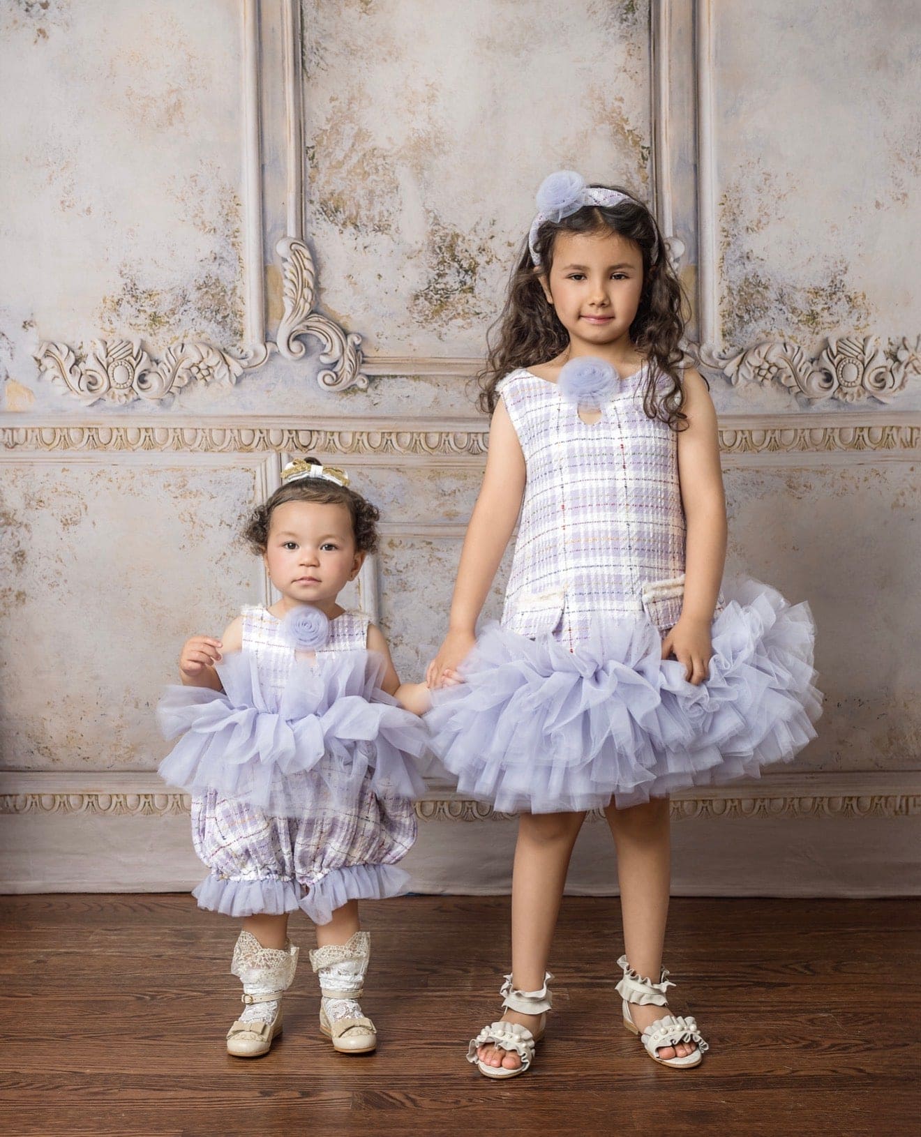 Violet Tweed and Tulle Romper - Petite Maison Kids