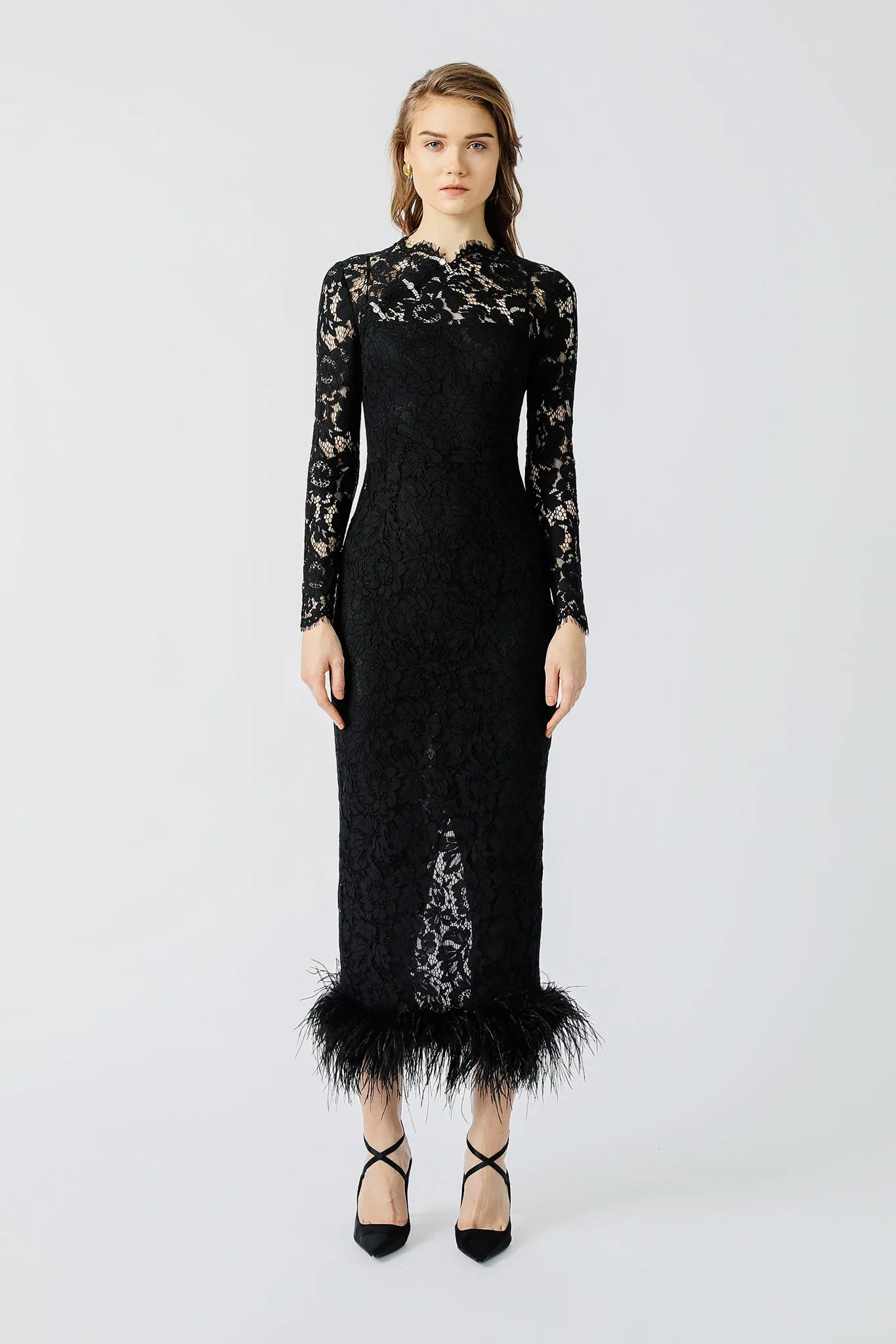 Maxine Lace Dress - Black