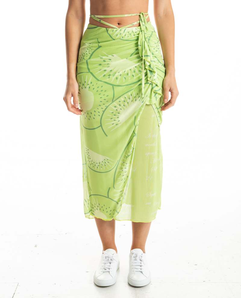 Falling Kiwis Skirt | Kiwi