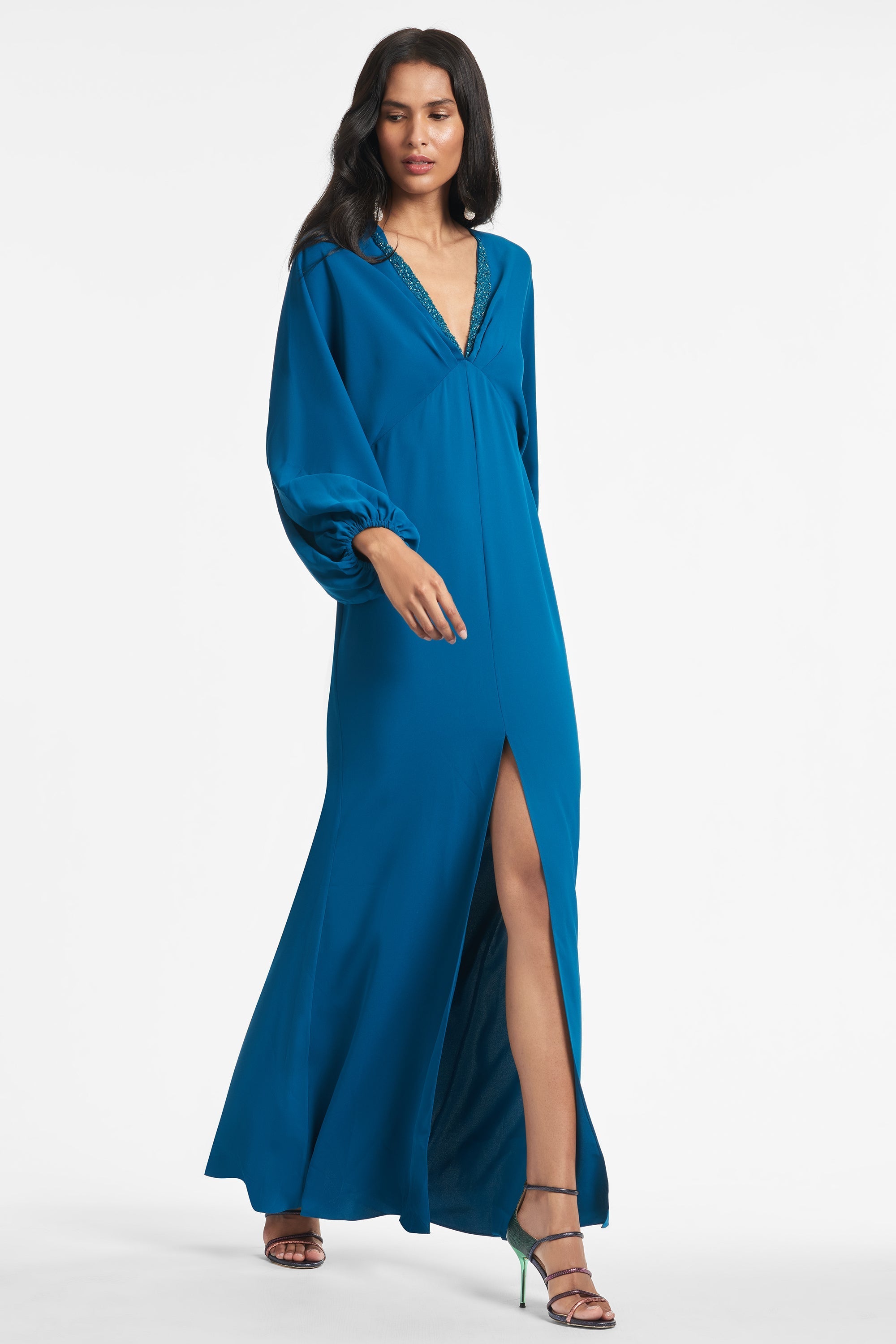 Gabby Gown - Teal - Final Sale