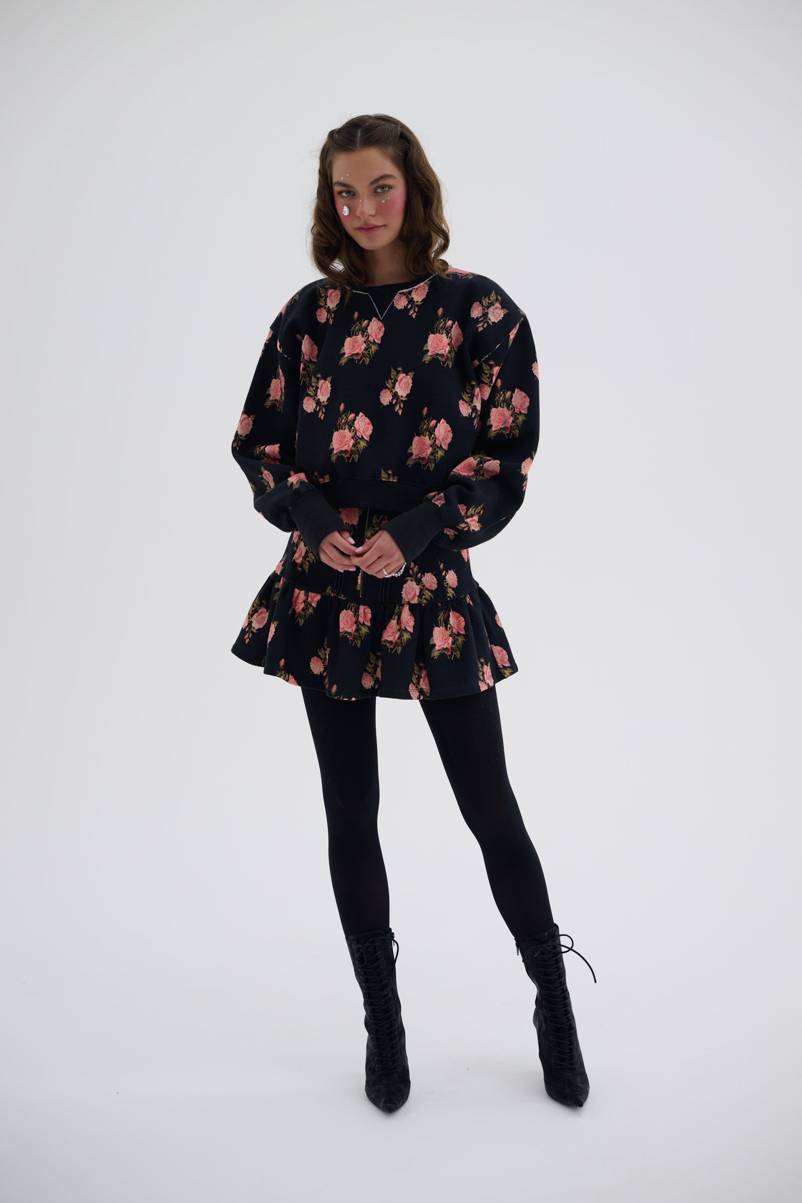 The Night Rose Heather Skirt