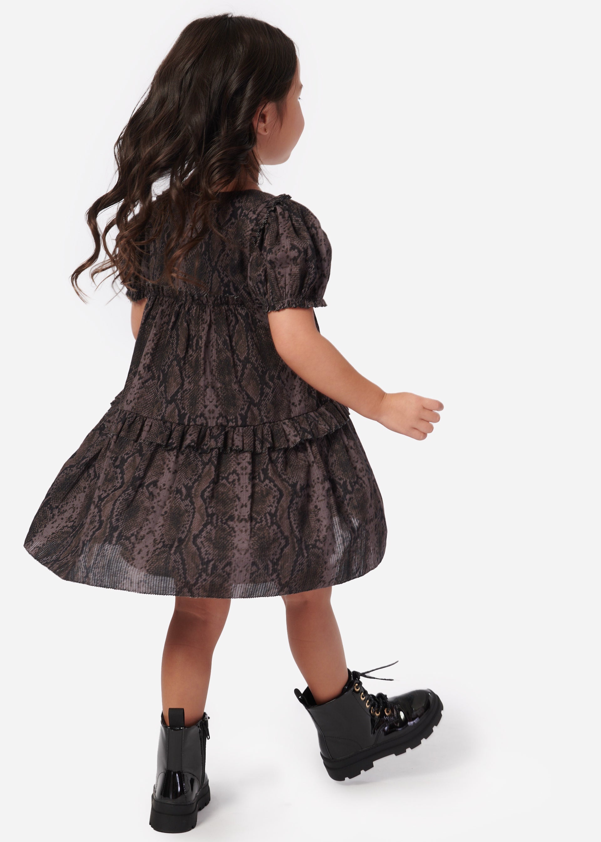 Luvia Kid Dress Gray Snake