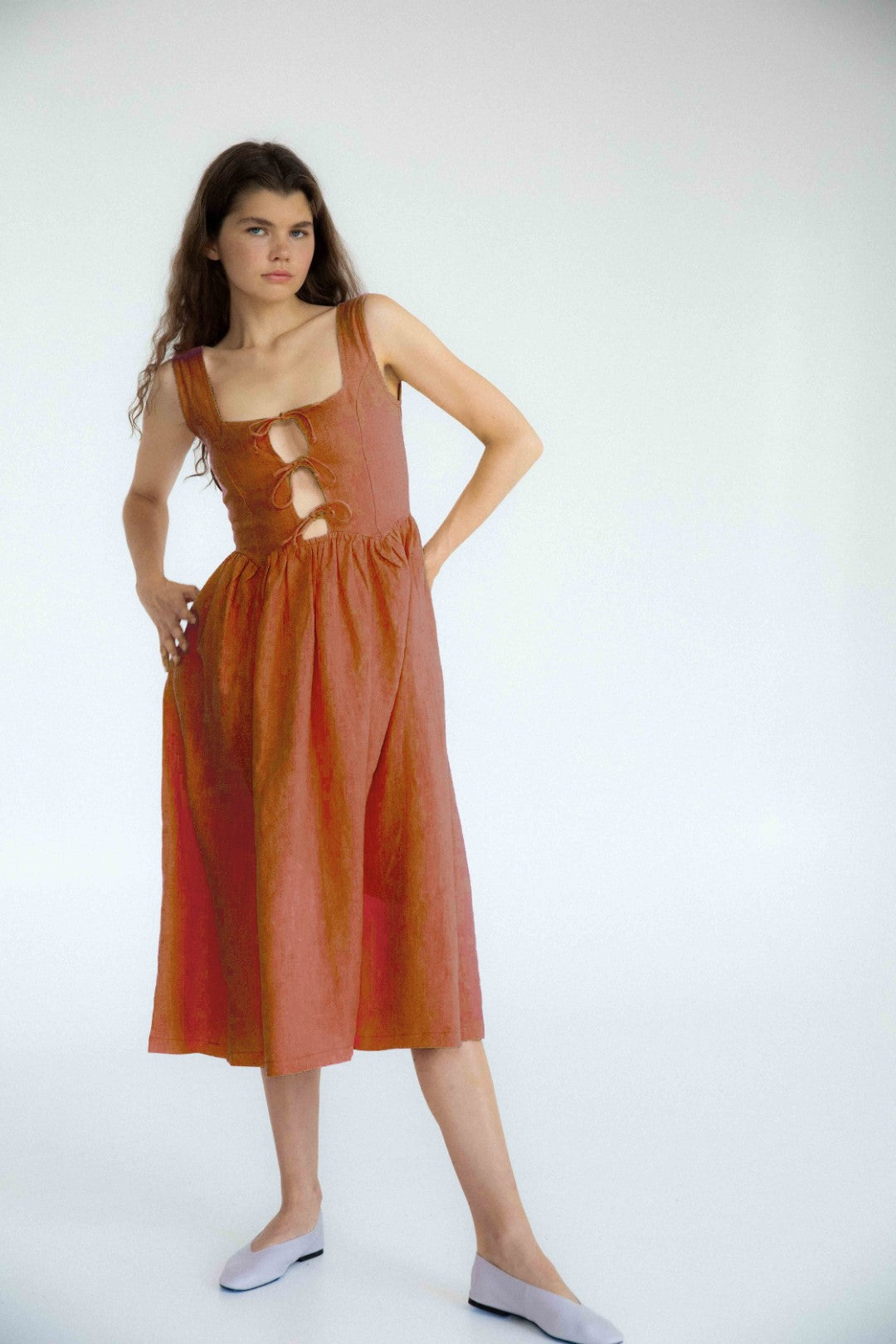 Georgette Linen Dress