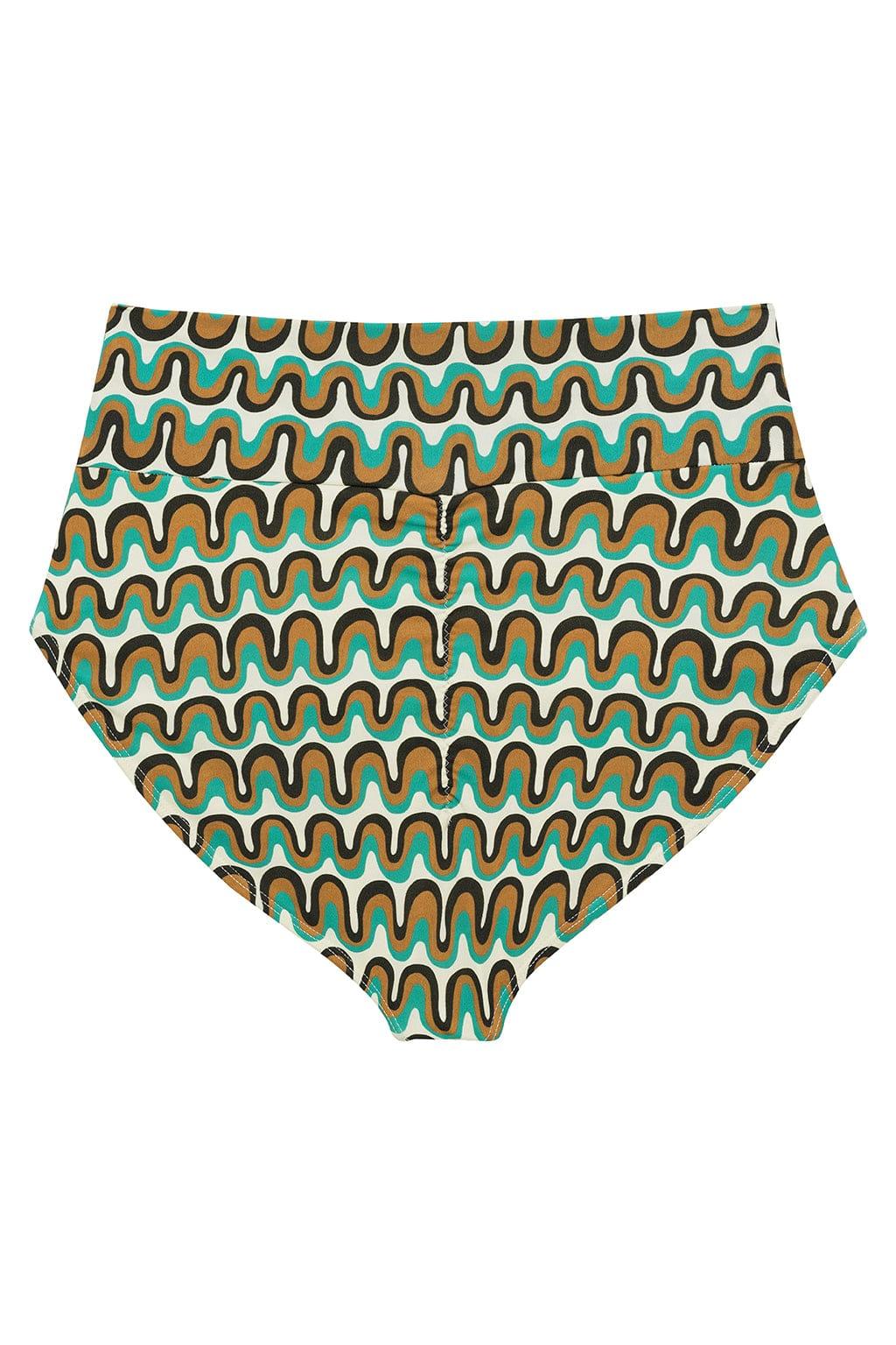 Groovy Full Coverage High Rise Bikini Bottom