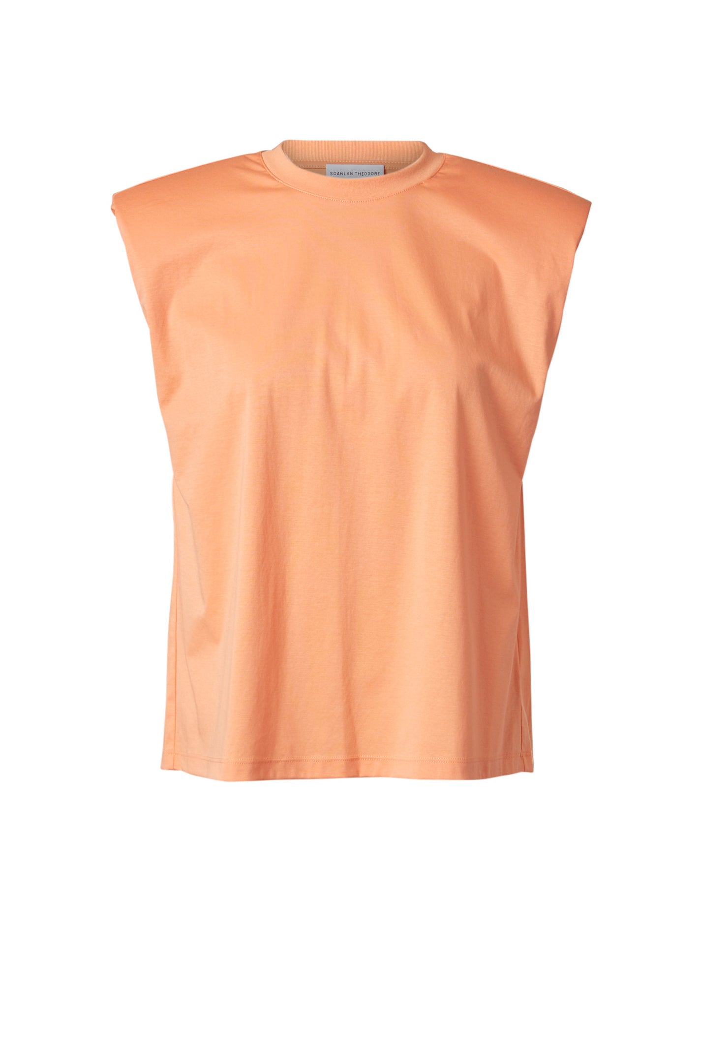 Mercerised Padded T Shirt Coral - Scanlan Theodore US