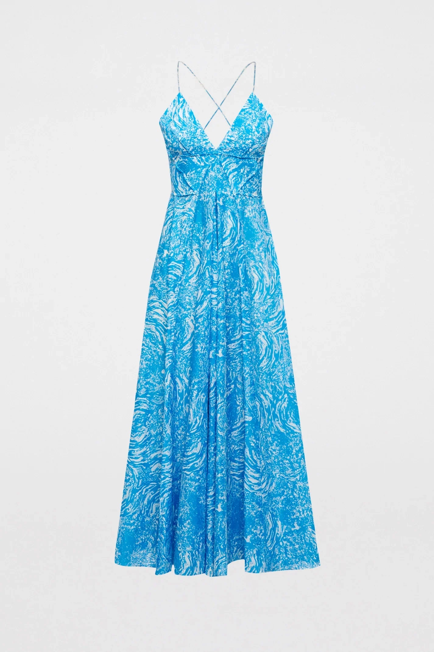Cttn Ocean Shoestring Dress Blue BLUE - Scanlan Theodore US
