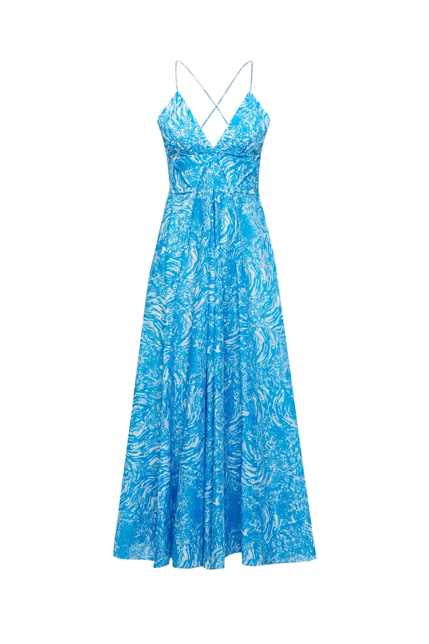 Cttn Ocean Shoestring Dress Blue BLUE - Scanlan Theodore US