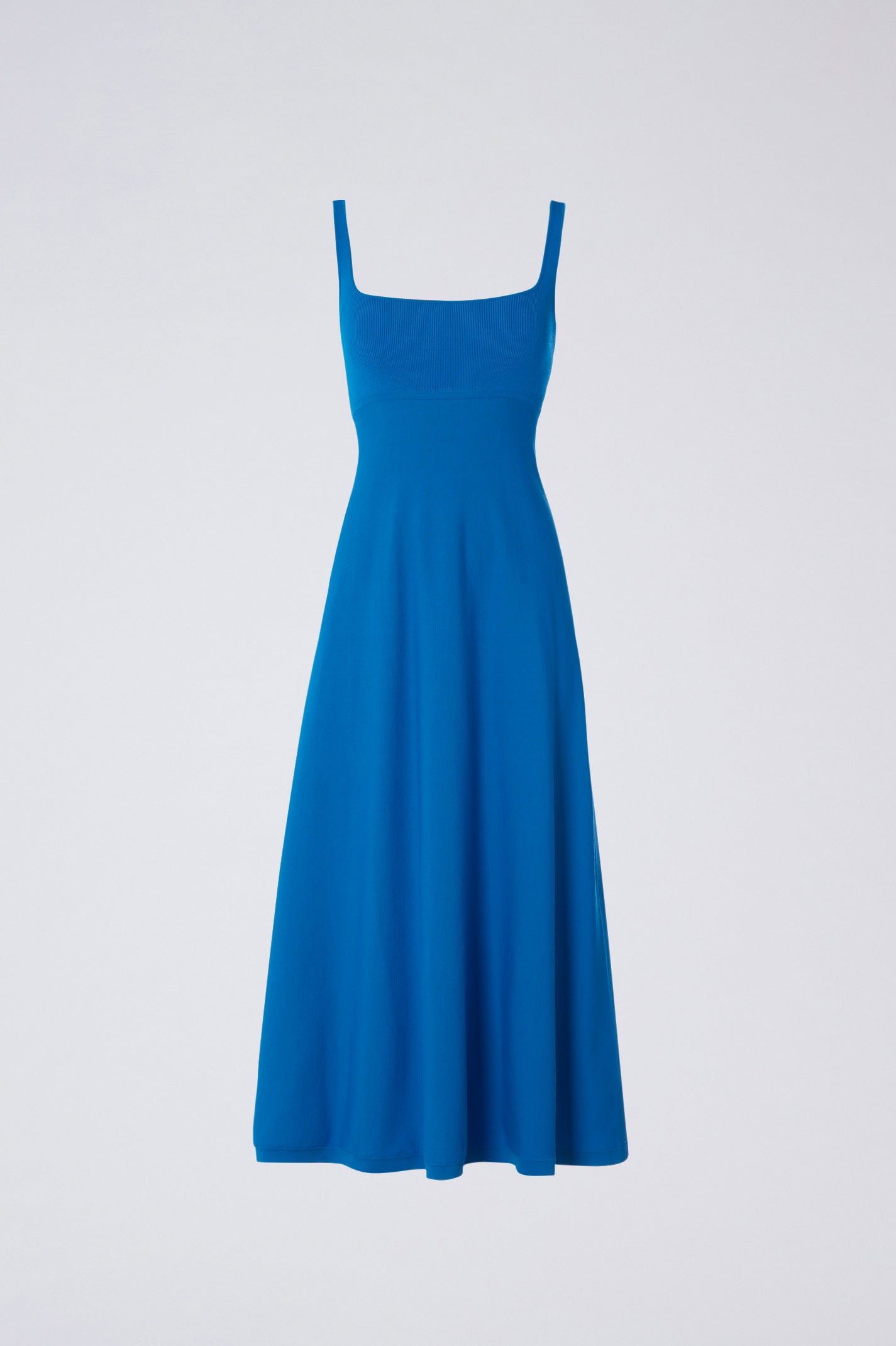 Crepe Knit Square Neck Dress Azure AZURE - Scanlan Theodore US