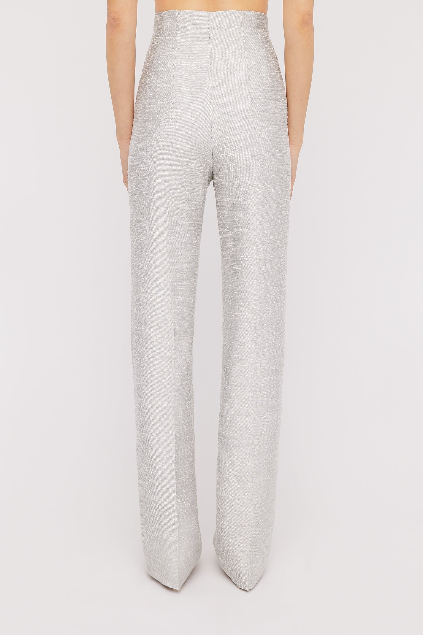 Shantung Tailored Trouser Silver SILVER - Scanlan Theodore US