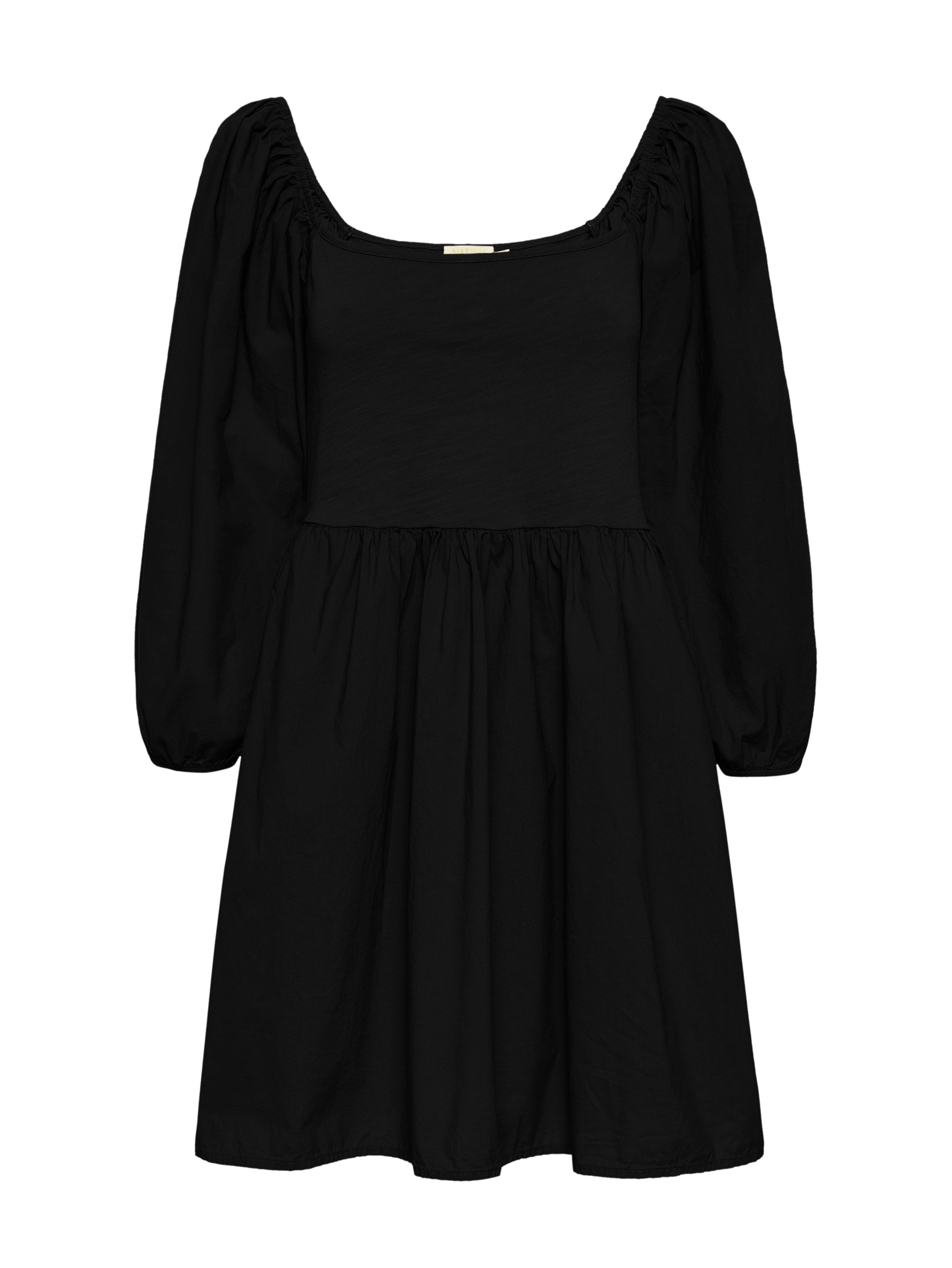 NATION LTD Heddie Square Neck Puff Sleeve Mini Dress