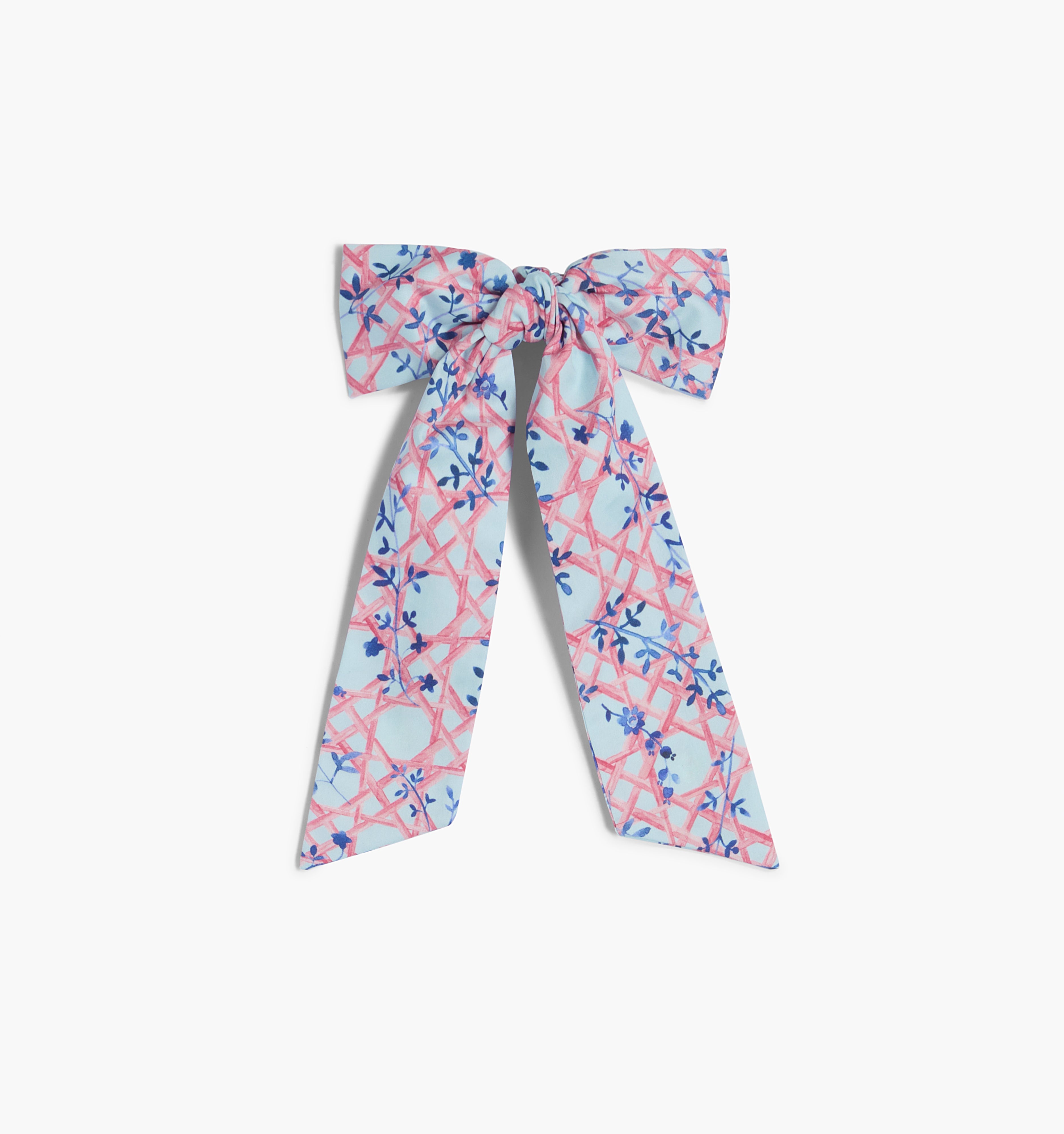 The Belle Bow - Pink Basketweave Vine