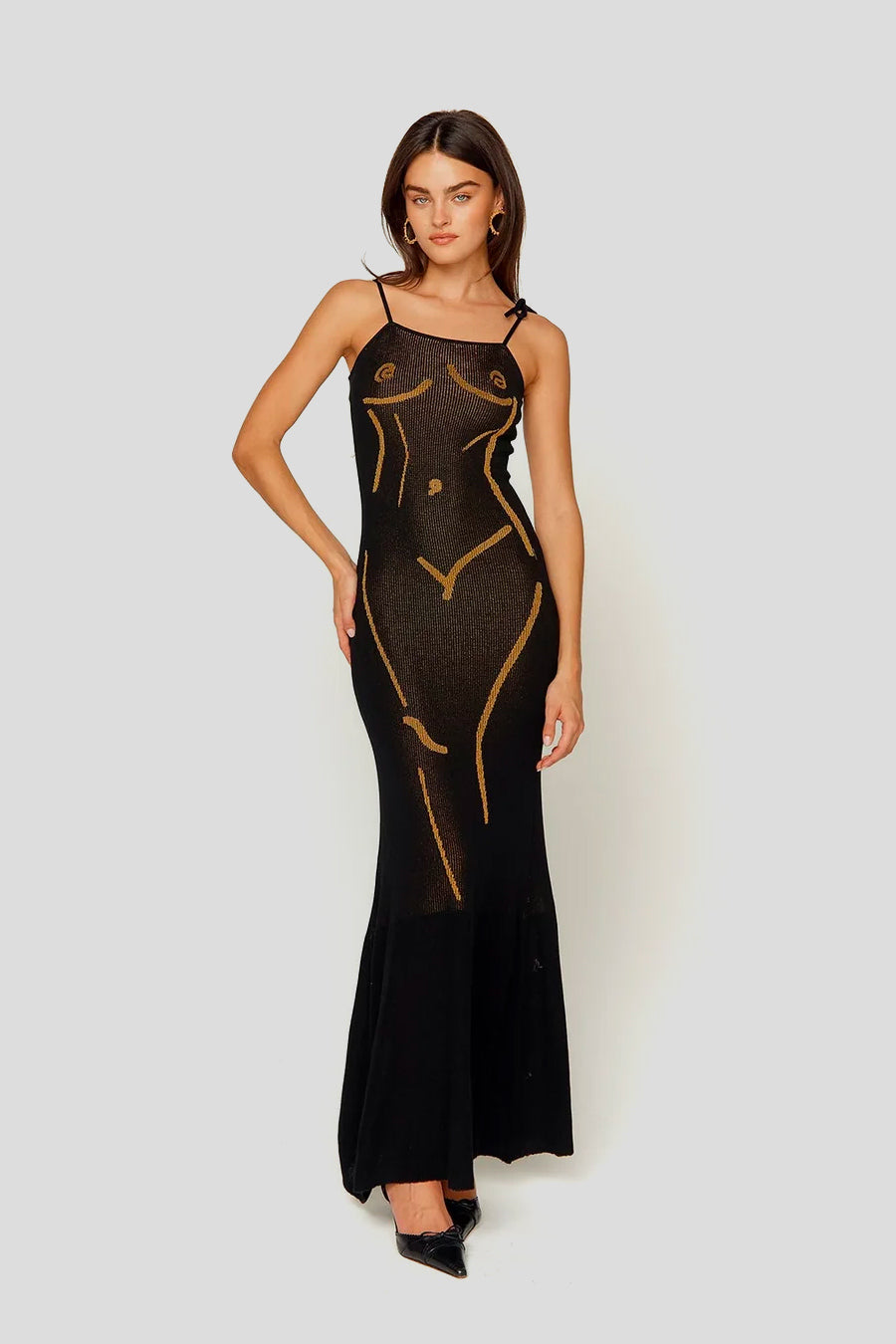 The Statue Dress | Onyx