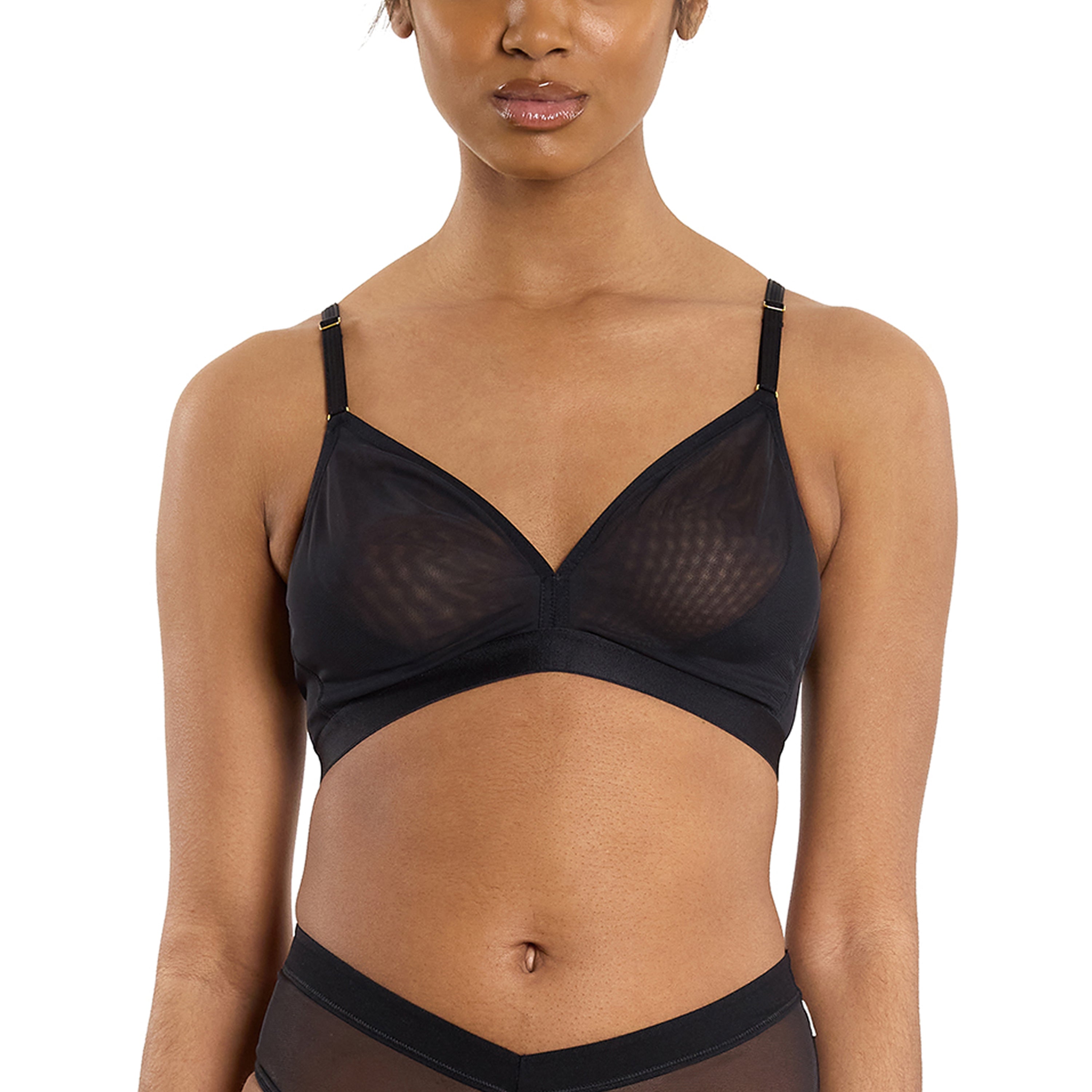 MESH TRIANGLE BRALETTE