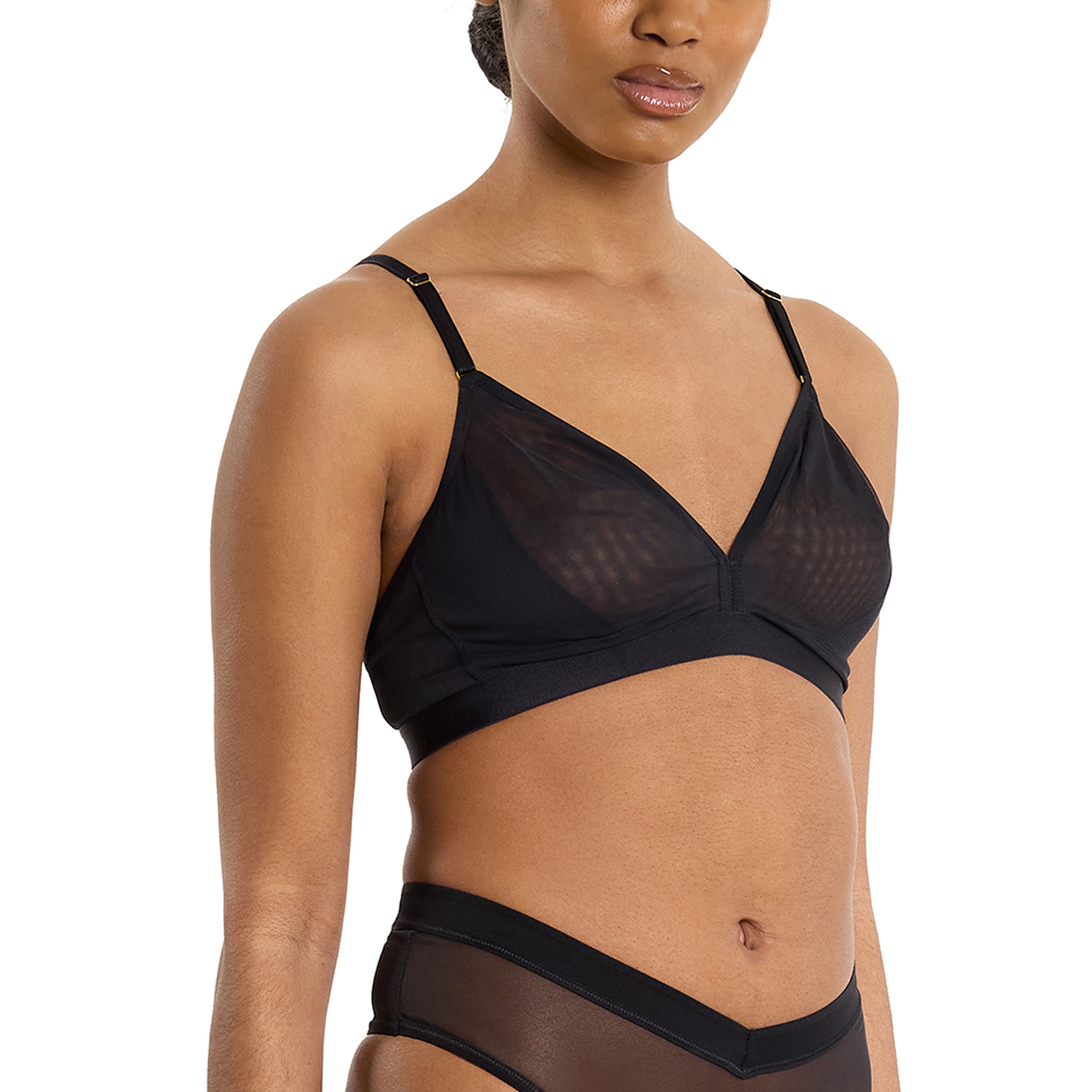 MESH TRIANGLE BRALETTE