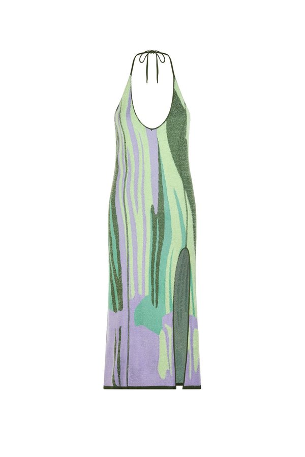 Lakeside Hockney | Grass Green Parma Violet