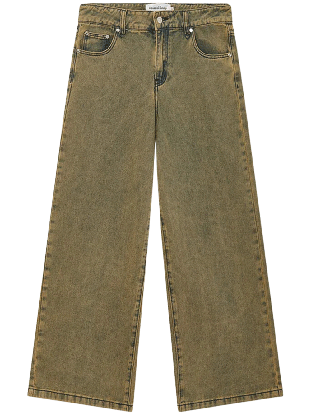 Sandblast Wide Leg Denim