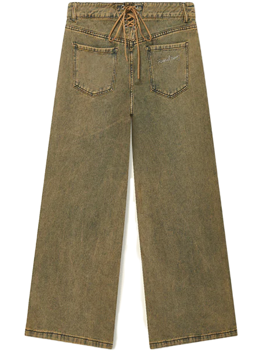 Sandblast Wide Leg Denim