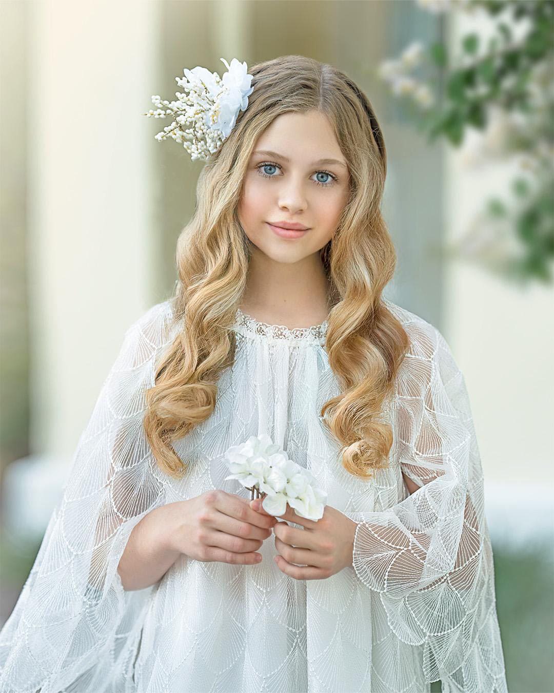 Faith White Scallop Dress - Petite Maison Kids