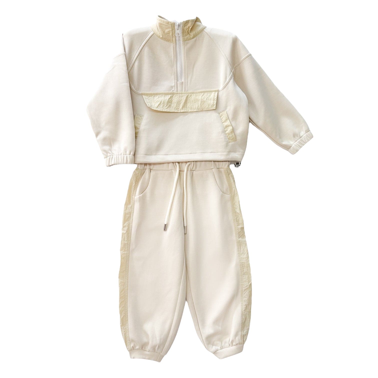 Beige Modal Track Suit - Petite Maison Kids