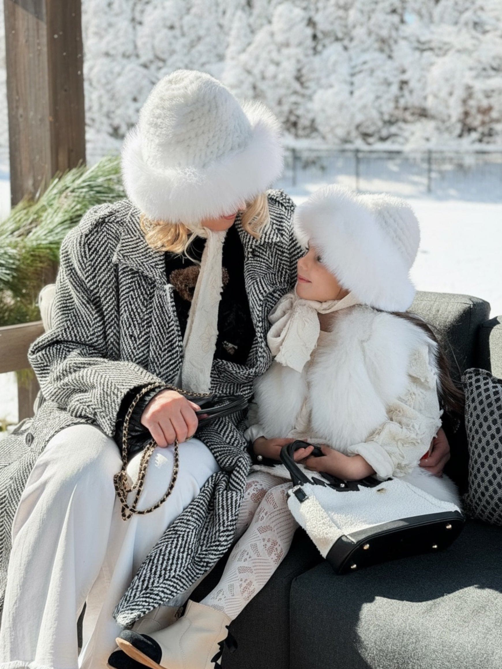 Ava Kids Fox Fur Hat - Petite Maison Kids